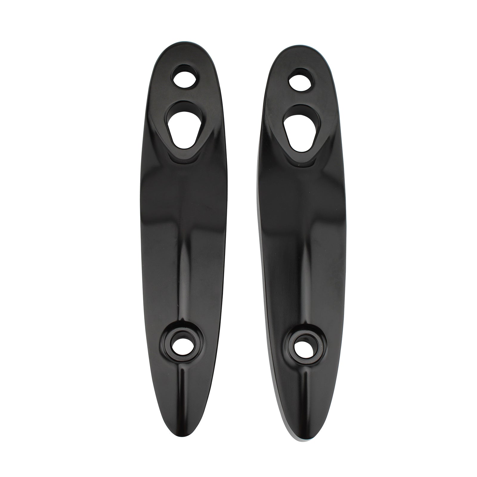 Kit de reubicación de placa de matrícula de soporte de extensión de señal de giro apto para Softail 00-20 negro