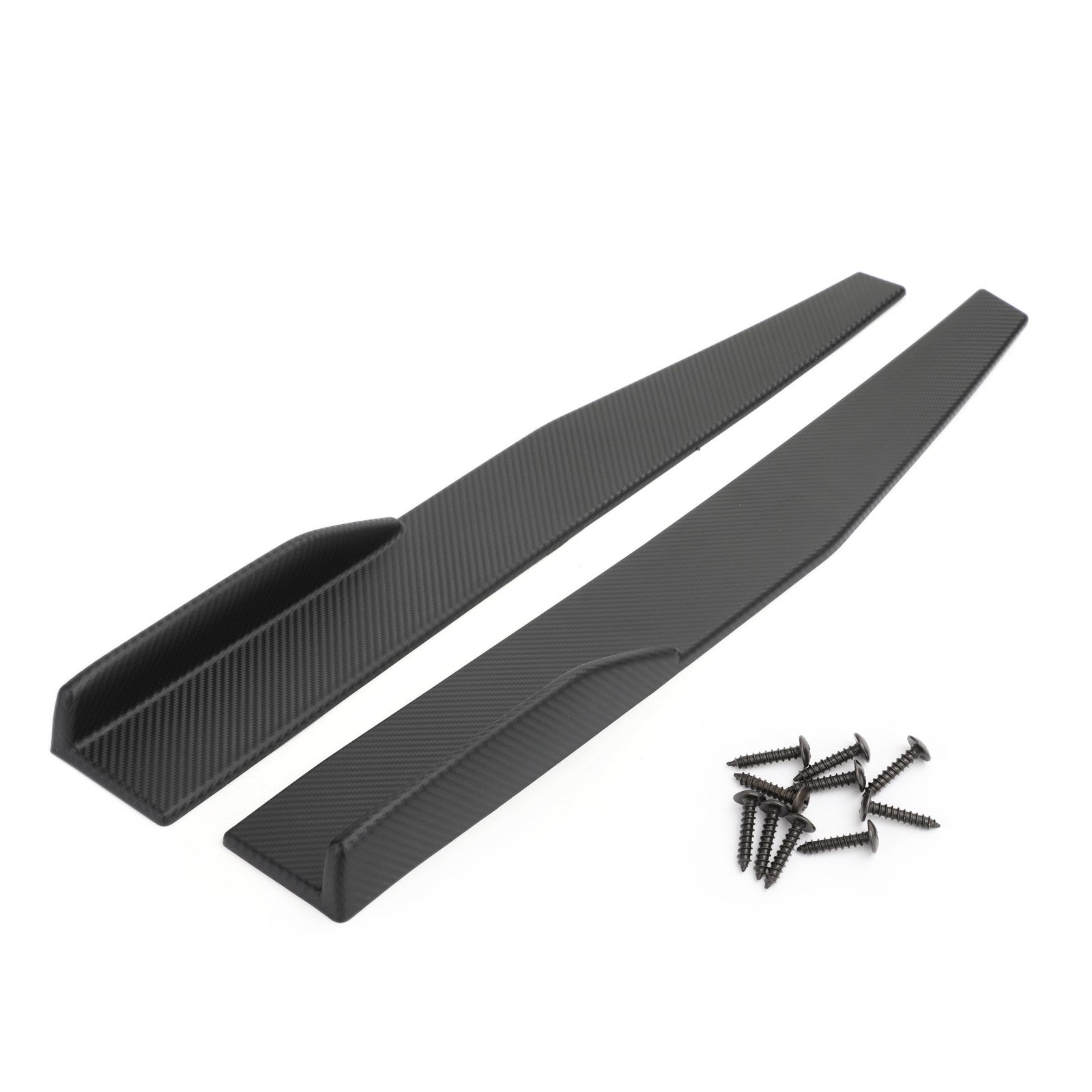 Par 86 cm bil kolfiber sidokjolar vippdelar diffusor winglet vingar generiska