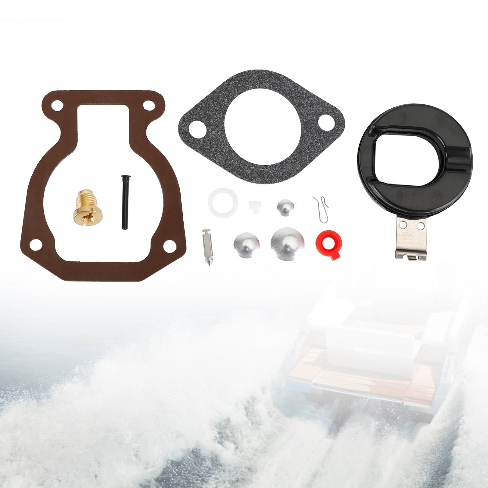 Förgasare Carb Rebuild Kit Fit för Johnson Evanrude 9,9 hk 15 hk 1974-88 398453