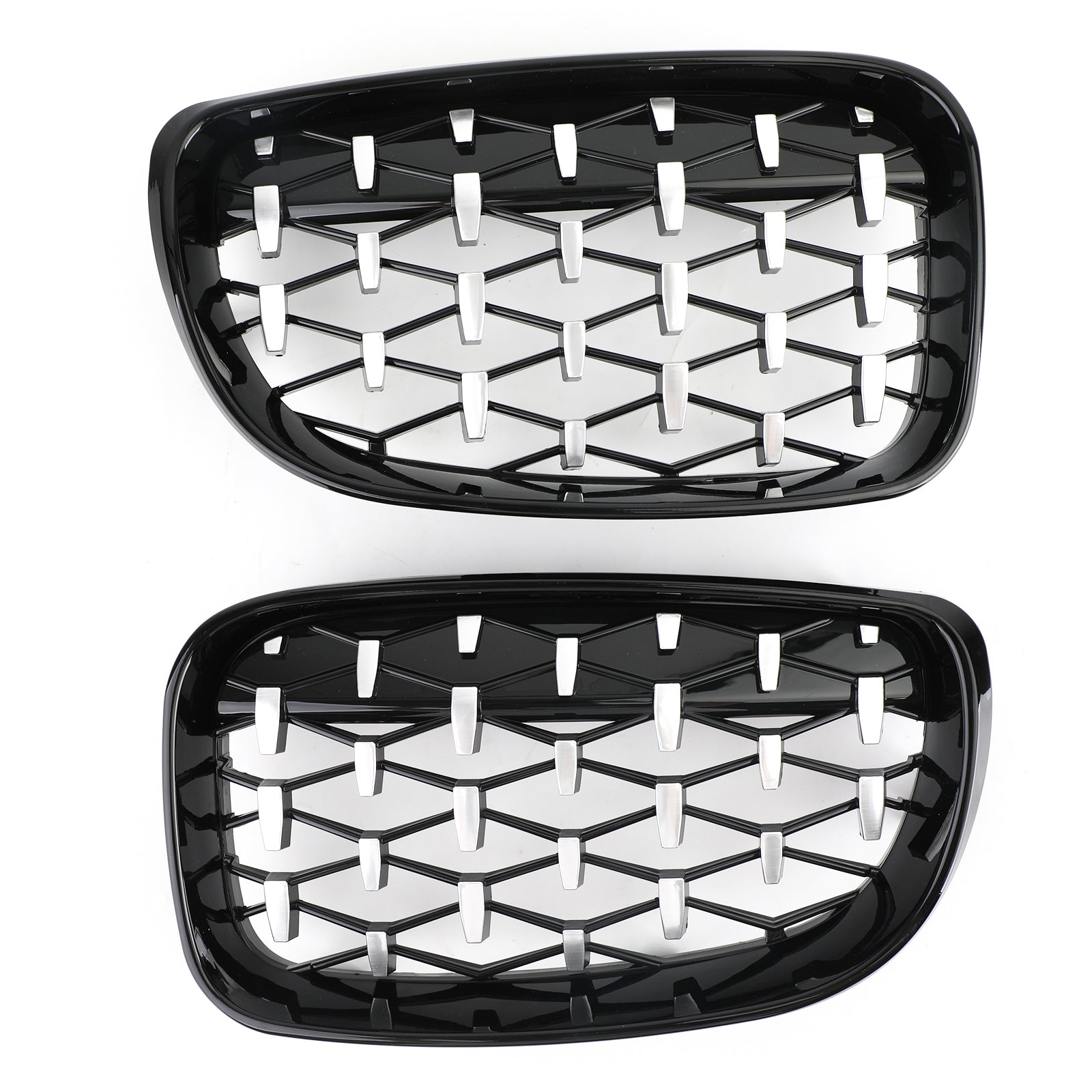 Frontgrille geschikt voor BMW 1-serie E81 E87 E82 E88 128i 135i 2008-2012 Zwart & Chrome Generiek