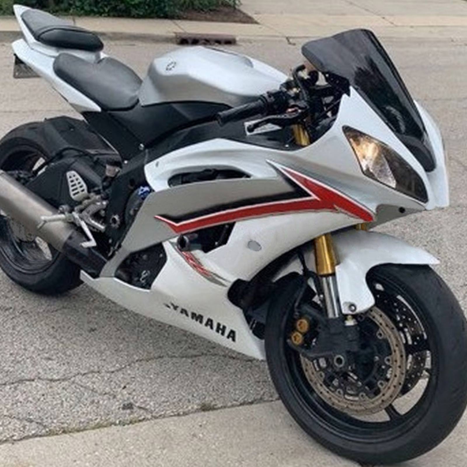 2008-2016 Yamaha YZF 600 R6 Amotopart Kit de carenado de inyección Carrocería Plástico ABS # 109