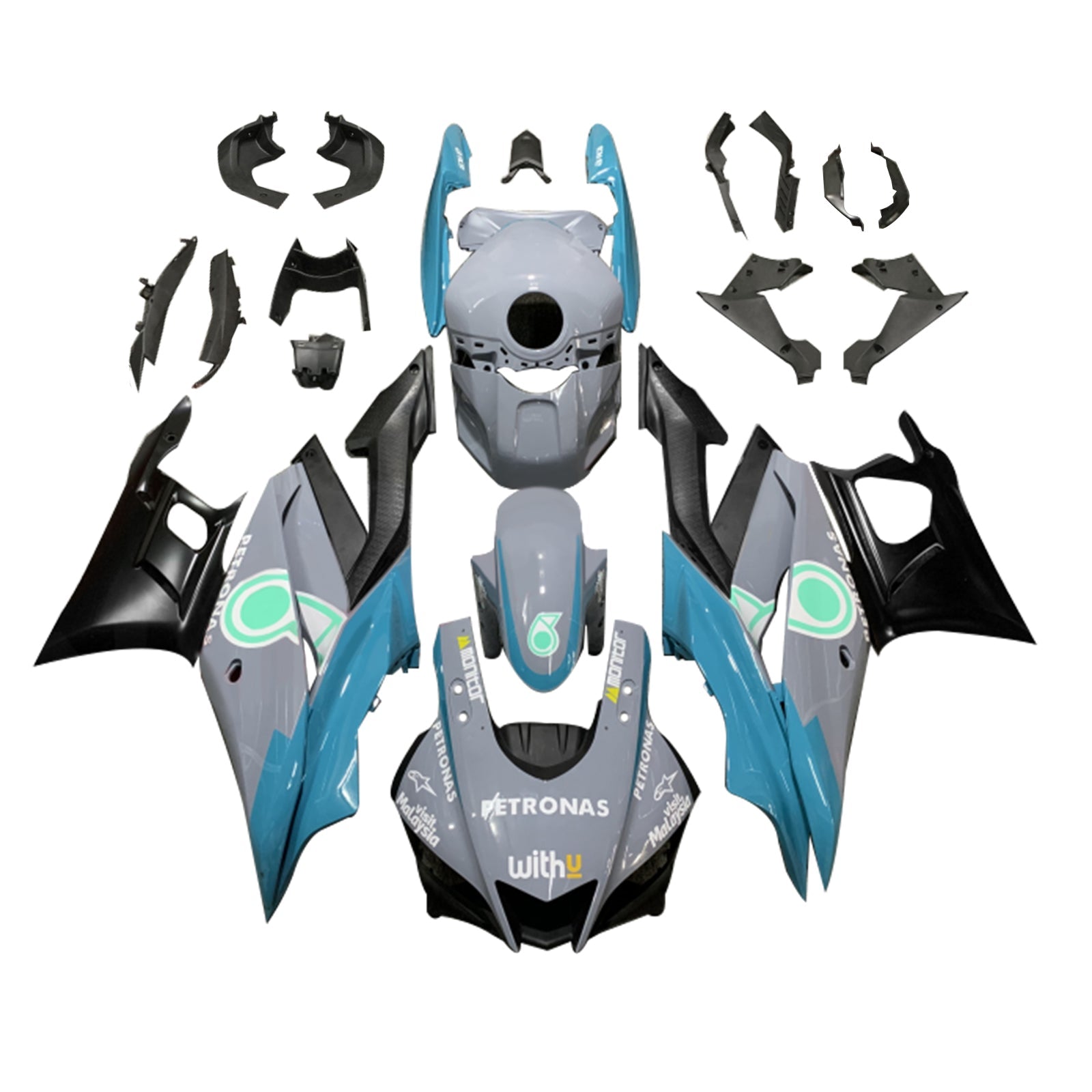 2019-2021 Yamaha YZF-R3 R25 Kit de carénage Kit de carrosserie en plastique Abs