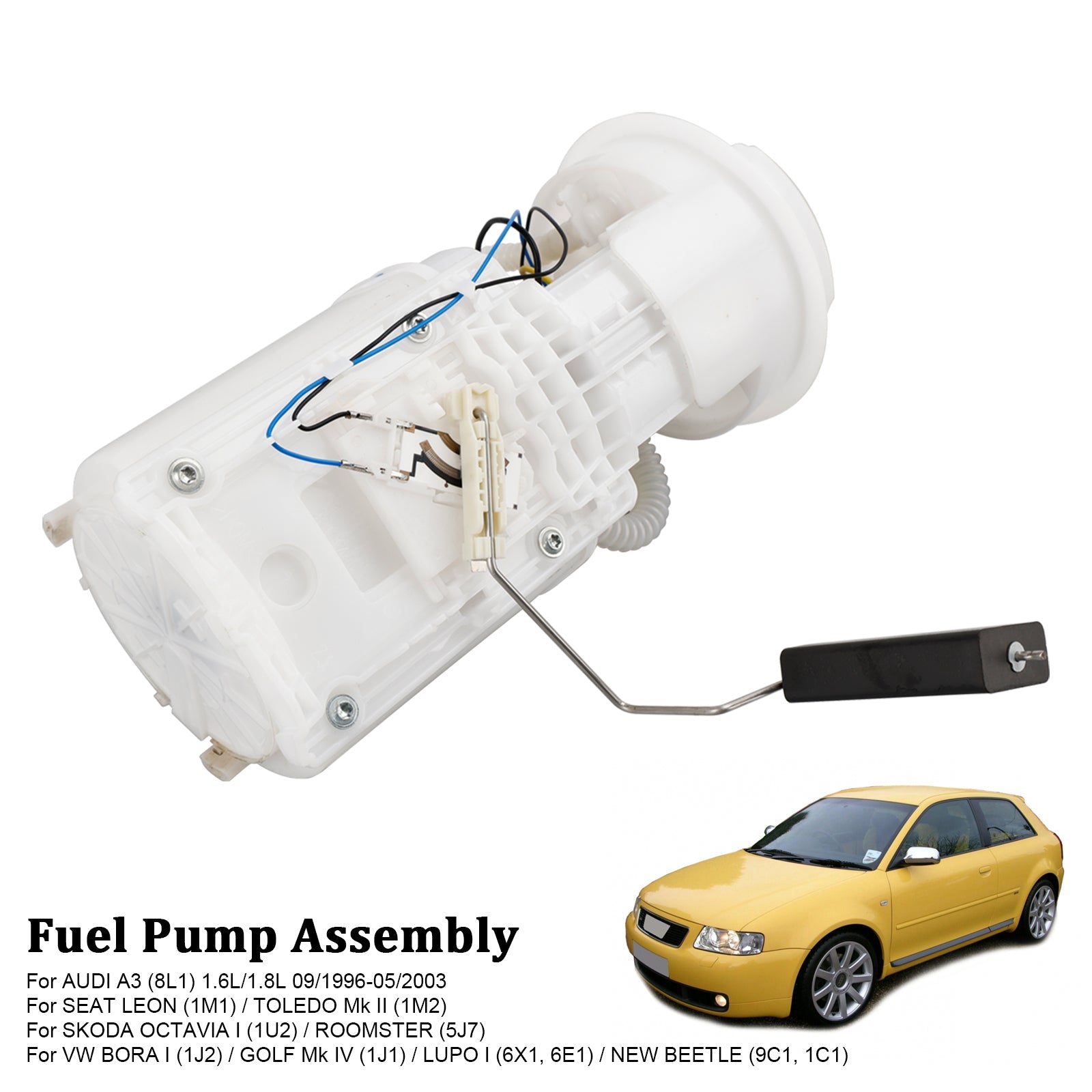 09/1996-05/2003 Audi A3 (8l1) 1.6L 1.8L Fuel Pump Module Assembly 1J0919051B