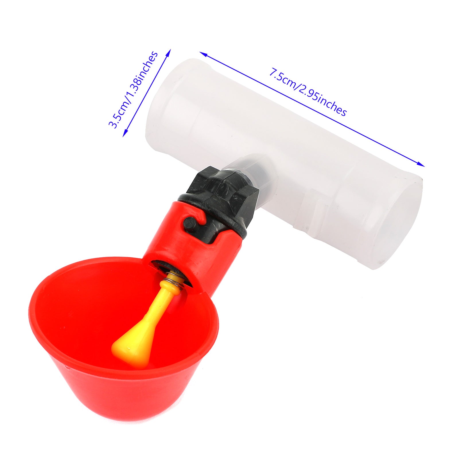 4pcs vanndrikkekopper kyllingvann automatiske fjærkre drikkere