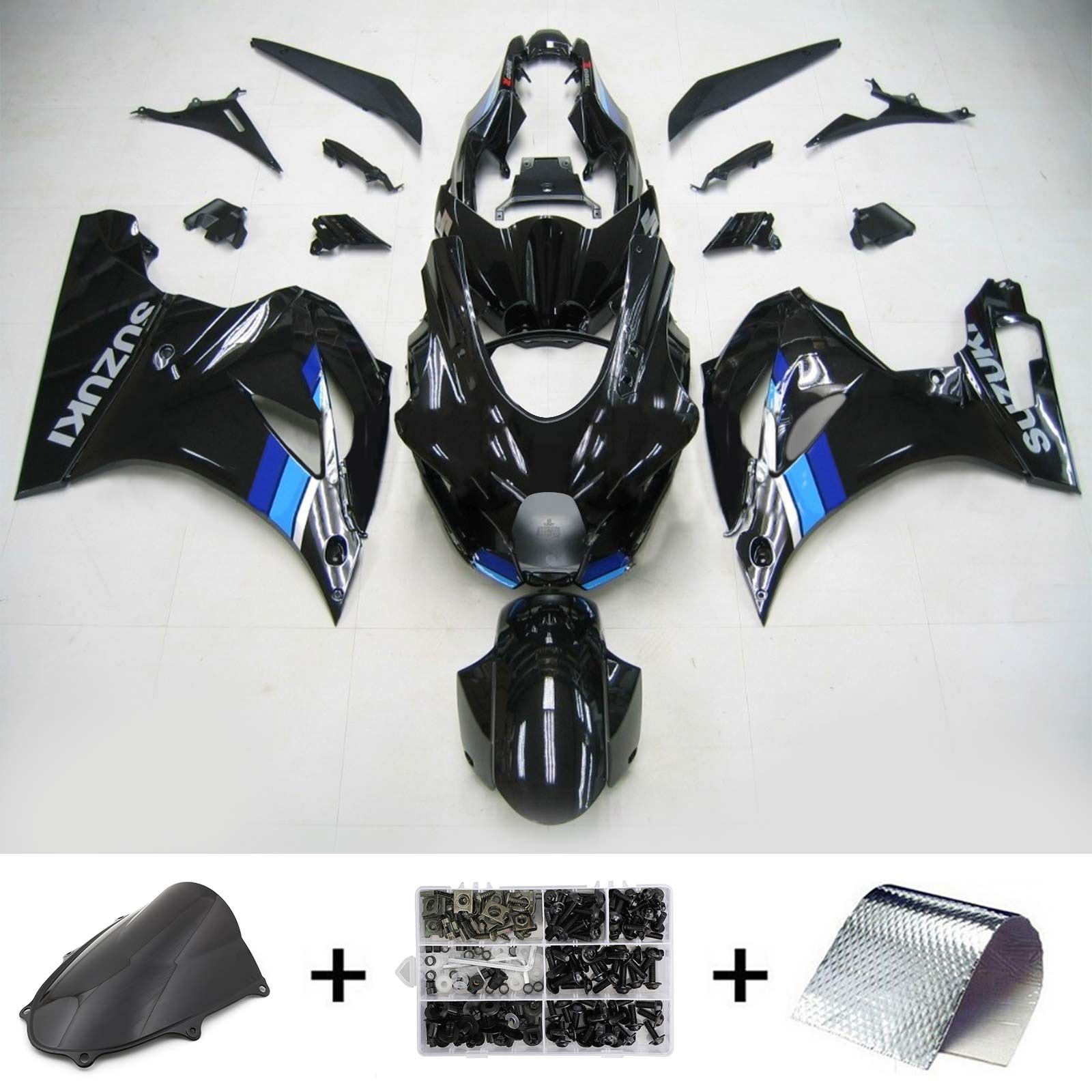 2017-2025 Suzuki GSXR1000 K17 Injektionsmässa Kit Bodywork Plastic ABS #101