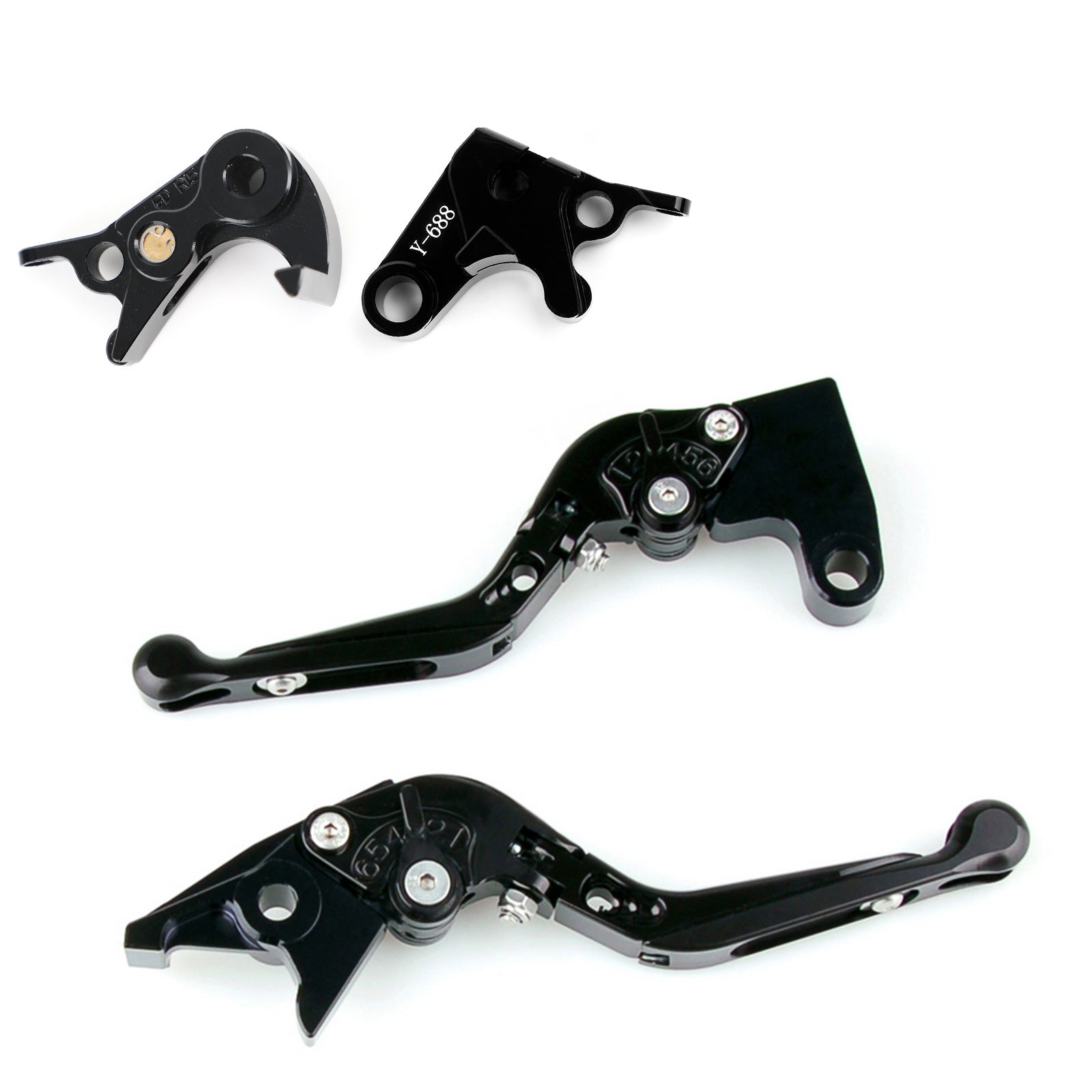 Justerbar kopplingsbromsspak för Yamaha YZF R1/R1M/R1S 15-2021 YZF R6 17-2020 Generisk