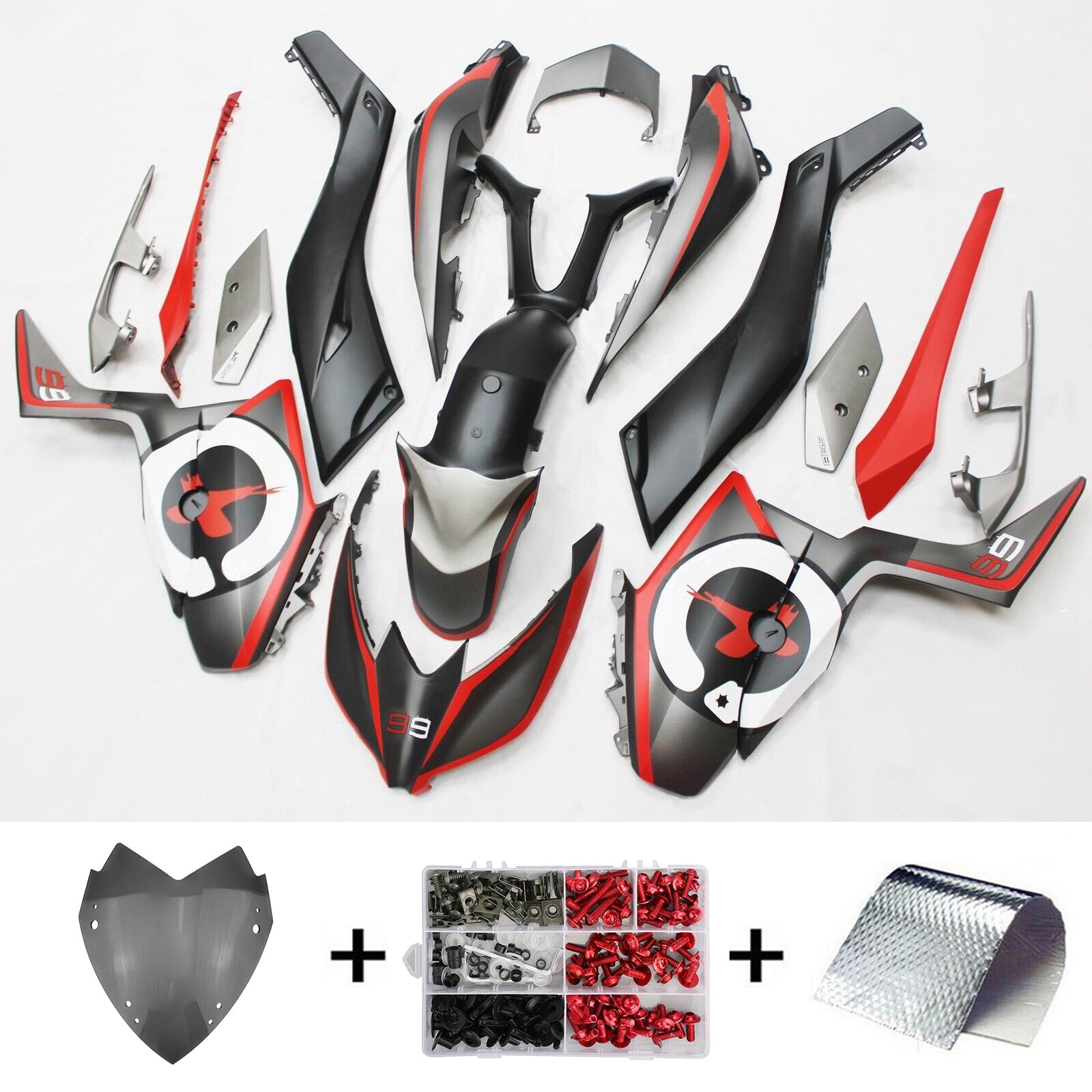 2017-2021 Yamaha XMAX300 Amotopart Injeksjon Fairing Kit Bodywork #114