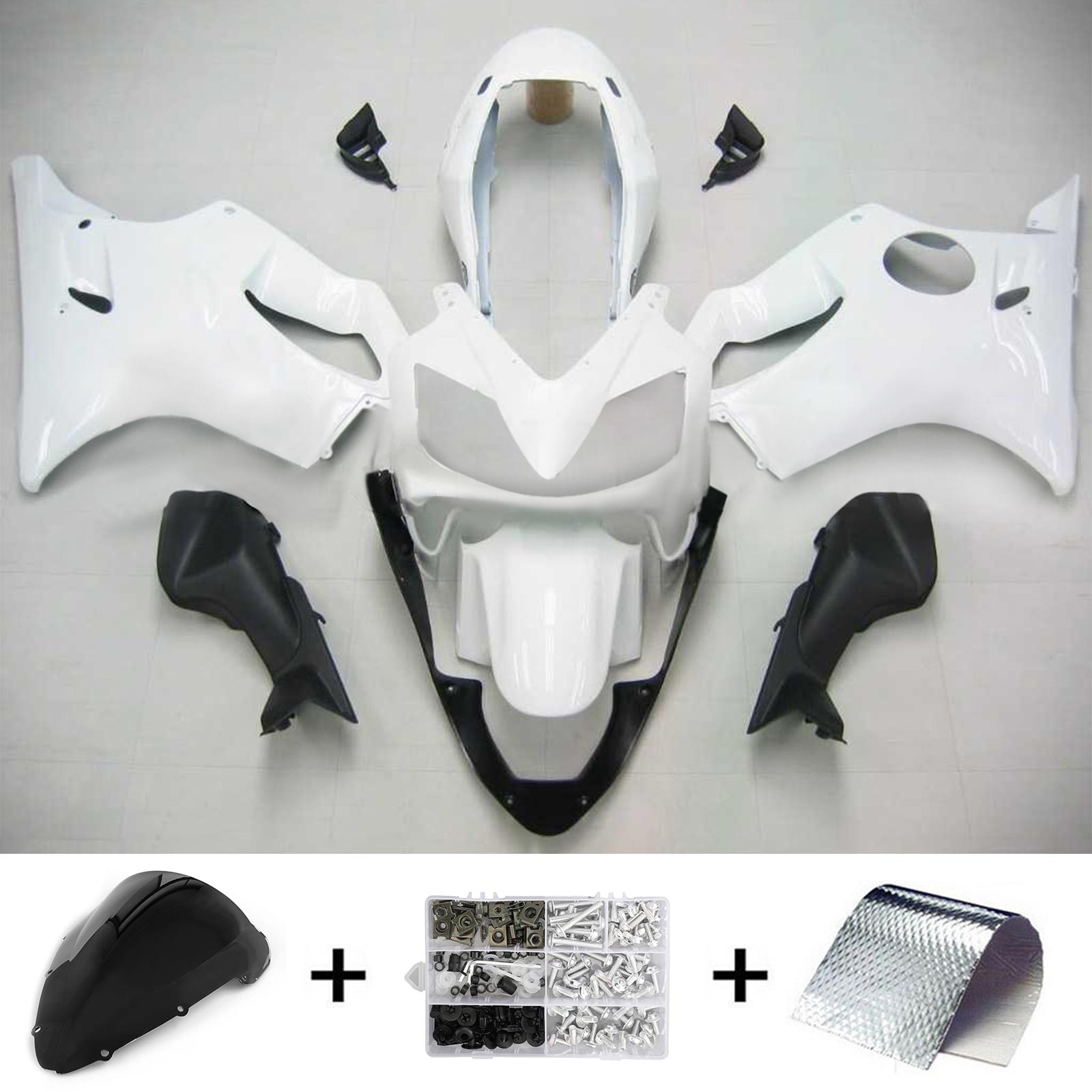 2004-2007 Honda CBR600 F4I Amotopart vstrekovanie Kit Kadywork Bodywork Plast ABS #134