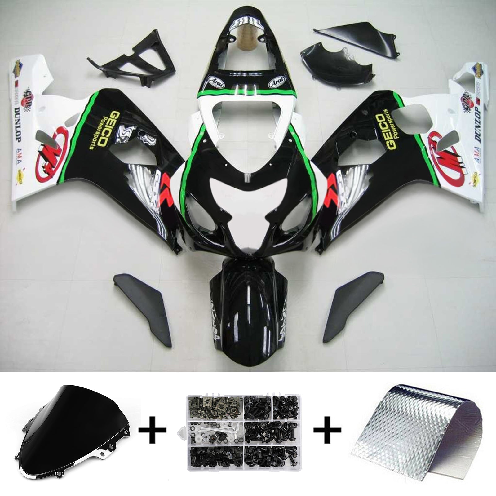 2004-2005 SUZUKI GSXR 600/750 K4 AMOTOPART INJEKTION FAIRING KID BOODYWORK PLAX ABS #137