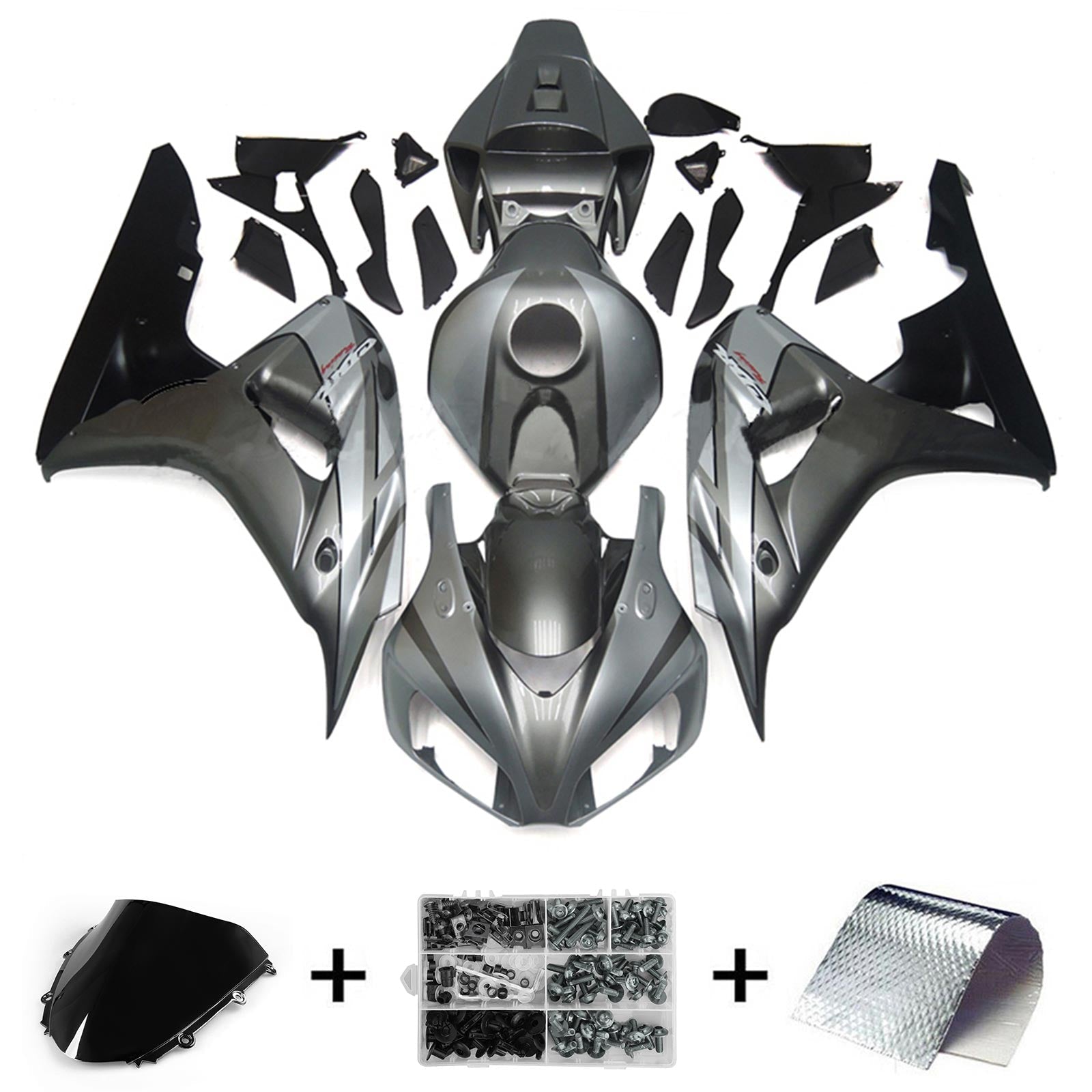 2006-2007 Honda CBR1000RR Kit de carénage carrosserie plastique ABS