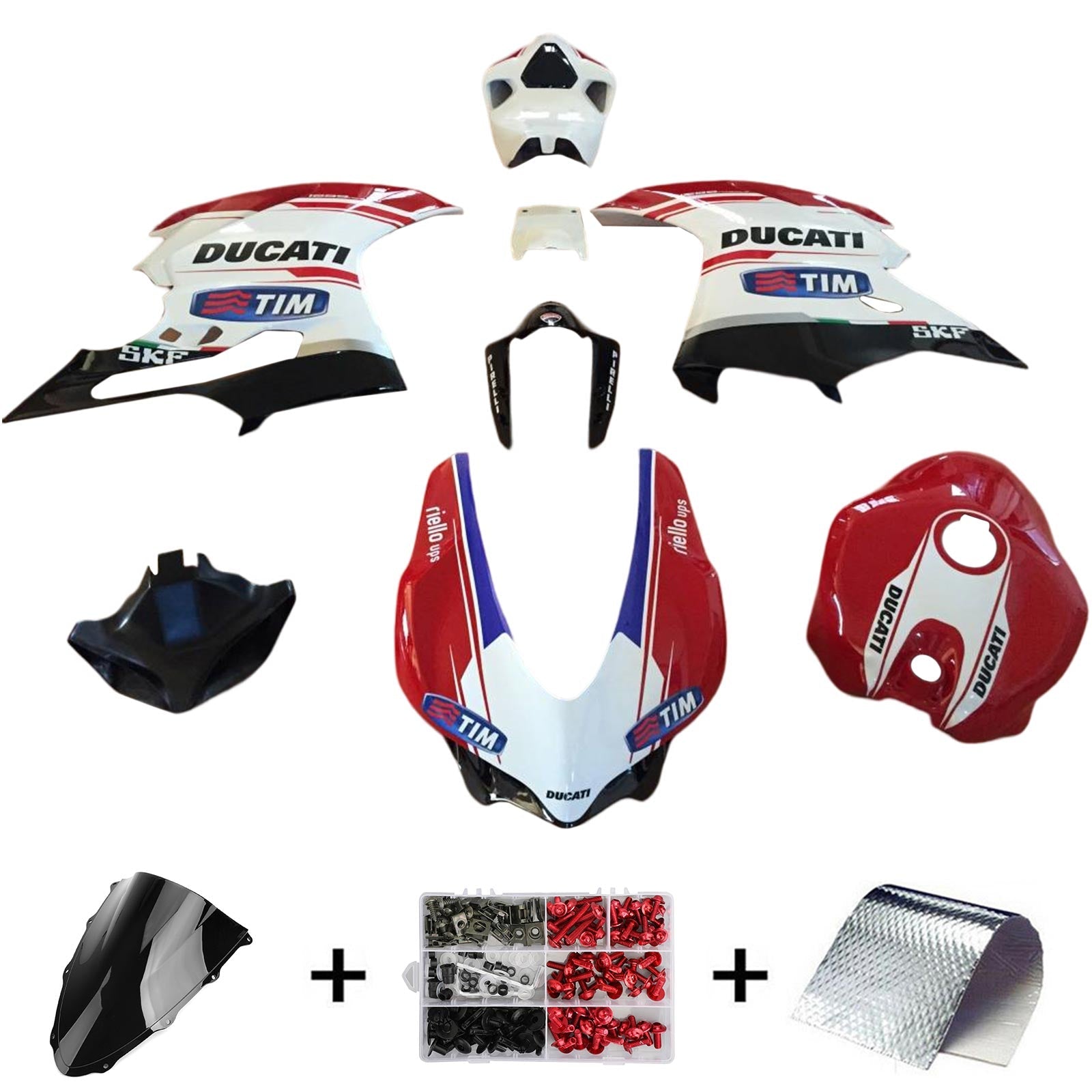 2015-2020 Ducati 1299 959 Kit Carénage Carrosserie Plastique ABS