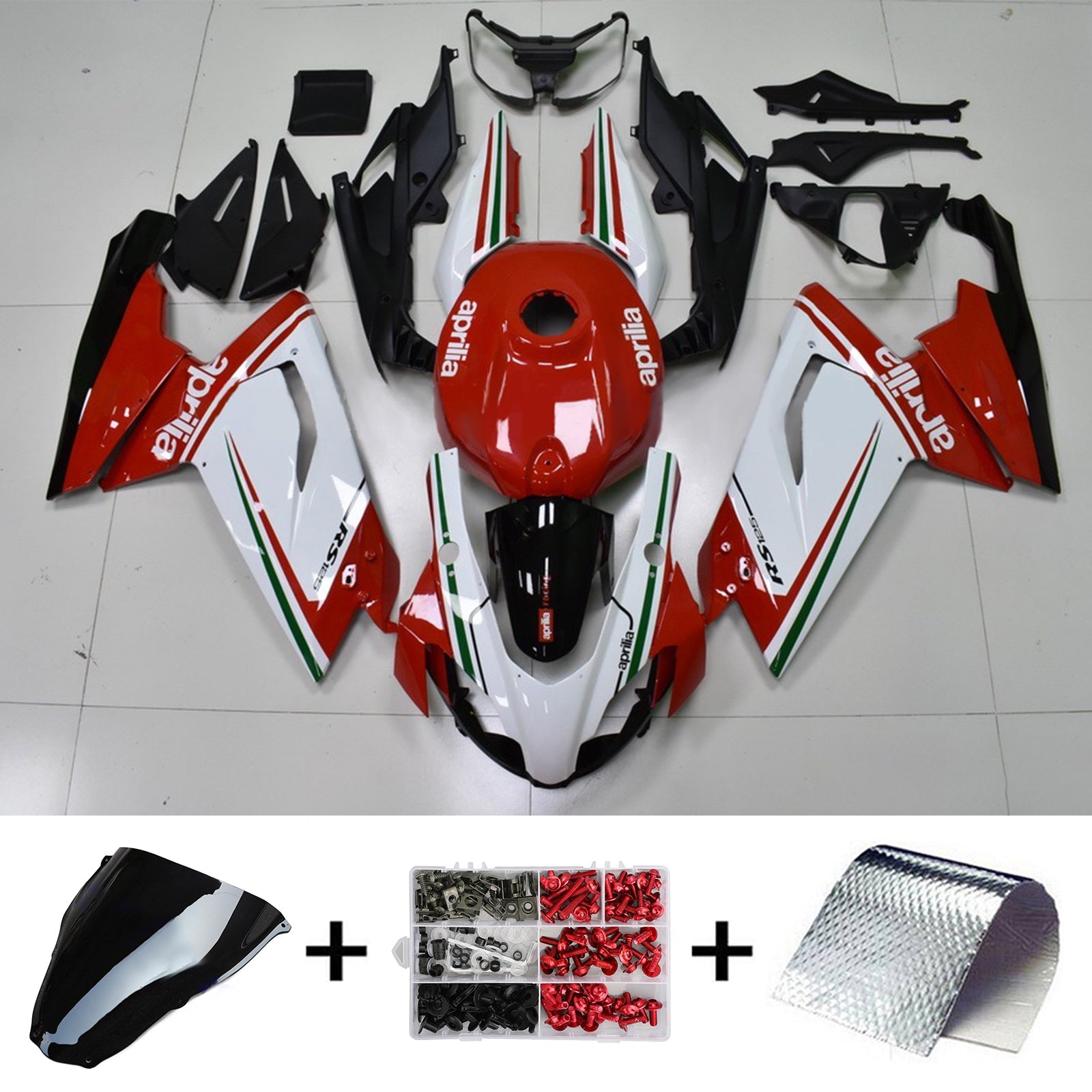 2006-2011 Aprilia RS125 Kit de carénage injection amotopart Bodywork Plastic Abs # 117