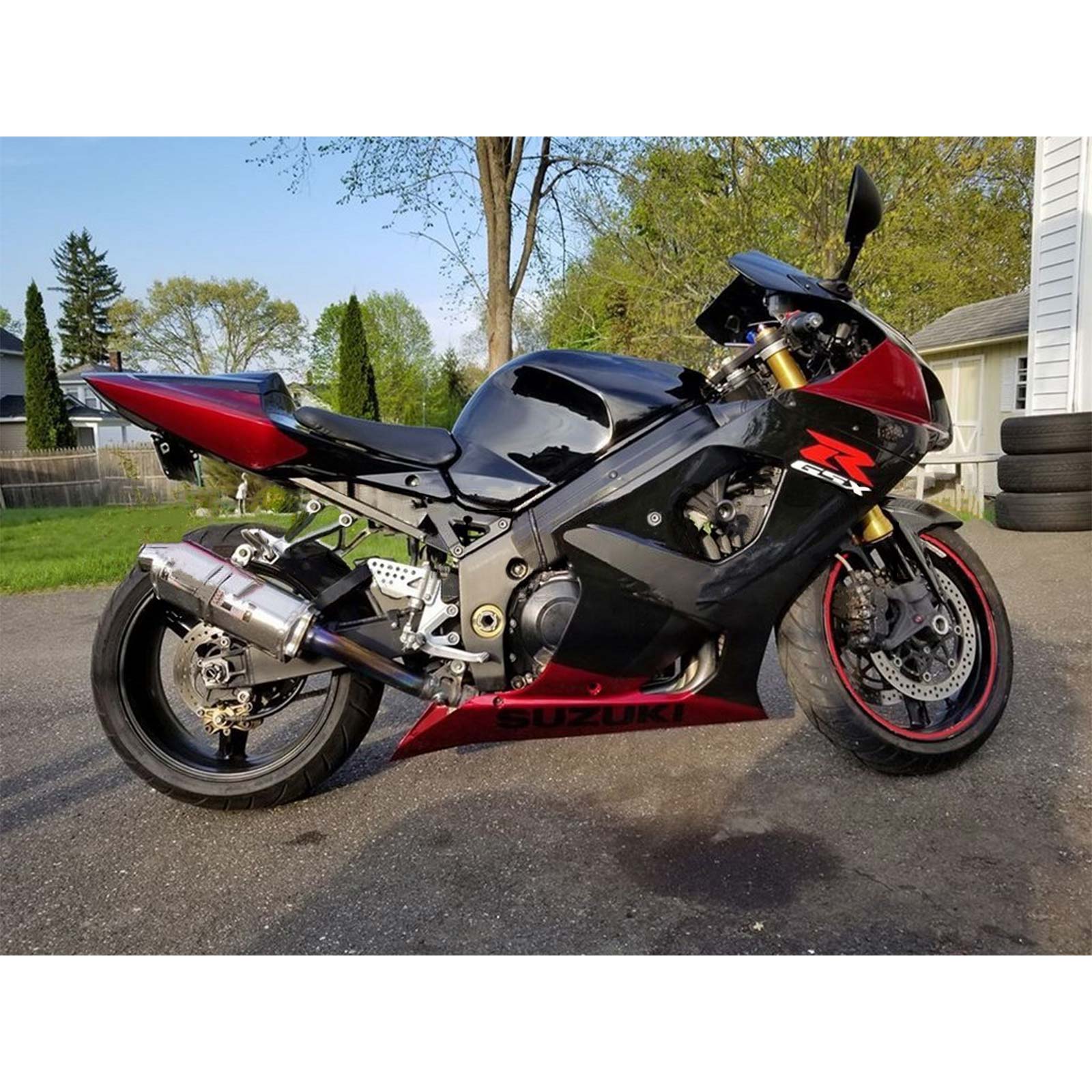 2003-2004 Suzuki GSXR1000 K3 Amotopart Injectiekuipset Carrosserie Kunststof ABS #117