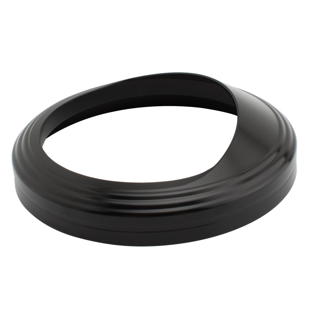 5" Snelheidsmeterbehuizing Toerentellerdekselbescherming voor Glide Softail Fat Boy Fxst Zilver