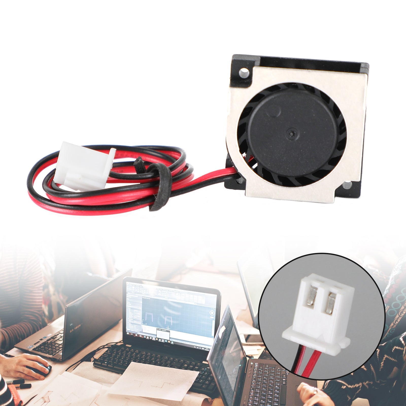 Børsteløs DC kjøling blåser vifte 5v 20065vs 20x20x6mm erme 2 pin wire