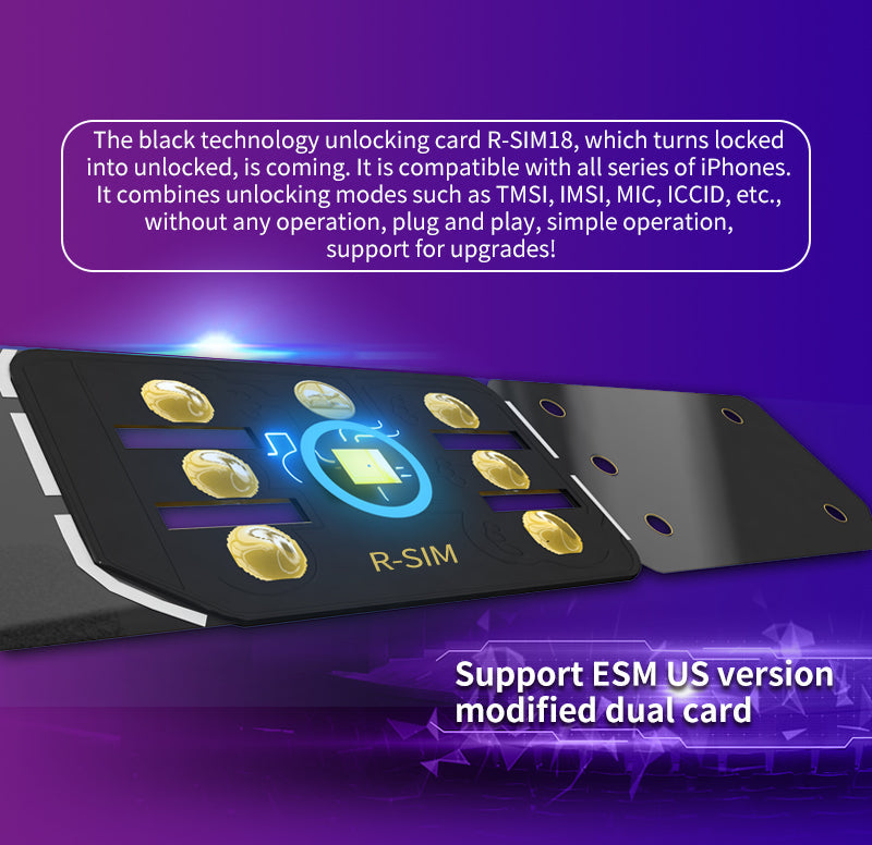 R-SIM 18 Nano Unlock RSIM karta vhodná pre iPhone 14 13 Pro Max 12 Pro 11 x iOS 16