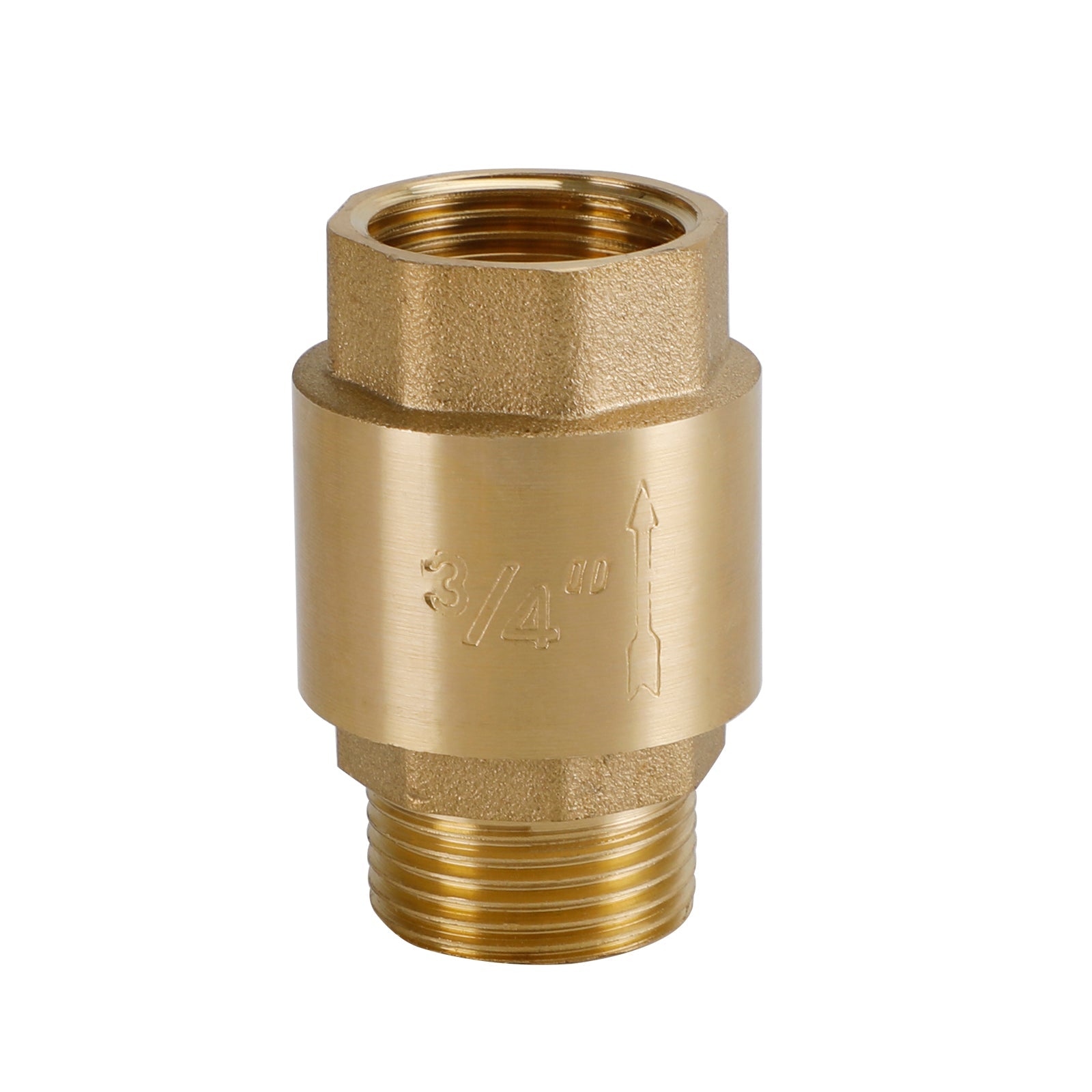 Válvula de retenção de latão G1/2" G3/4" G1" Prevenção de refluxo sem retorno com rosca M para F