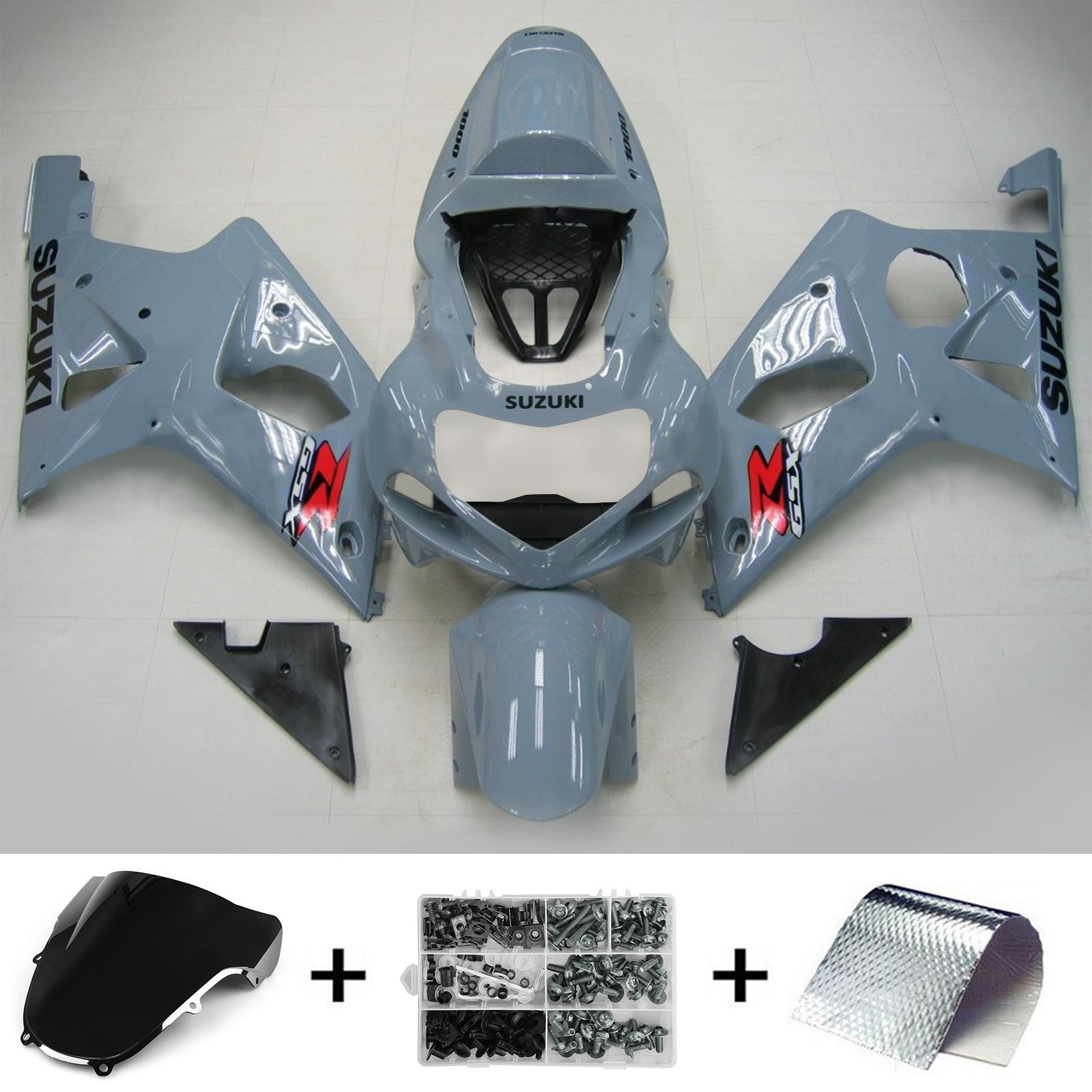2000-2002 SUZUKI GSXR1000 K1 K2 AMOTOPART INJEKTION FAIRING KIT BOODYWORK ABS #111