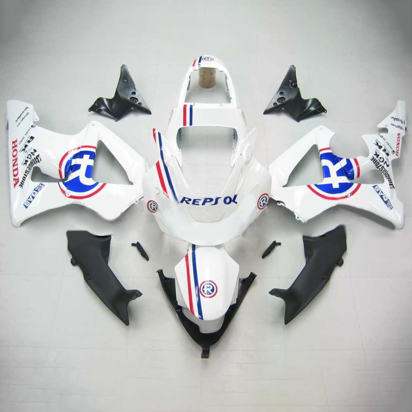 2000-2001 Honda CBR929RR AMOTOPART INJECTION FAIRING KIT BODLOO PLASTIQUE ABS PLAST # 112