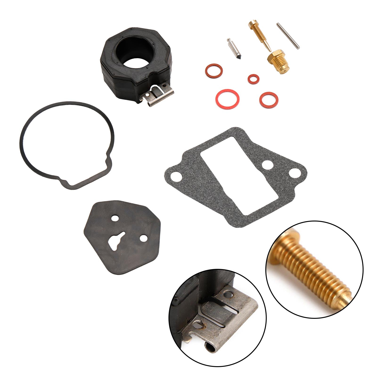 Carburateur Carb Revisieset geschikt voor Yamaha 9.9HP 15HP 6E7-W0093-01 6E7-W0093-02