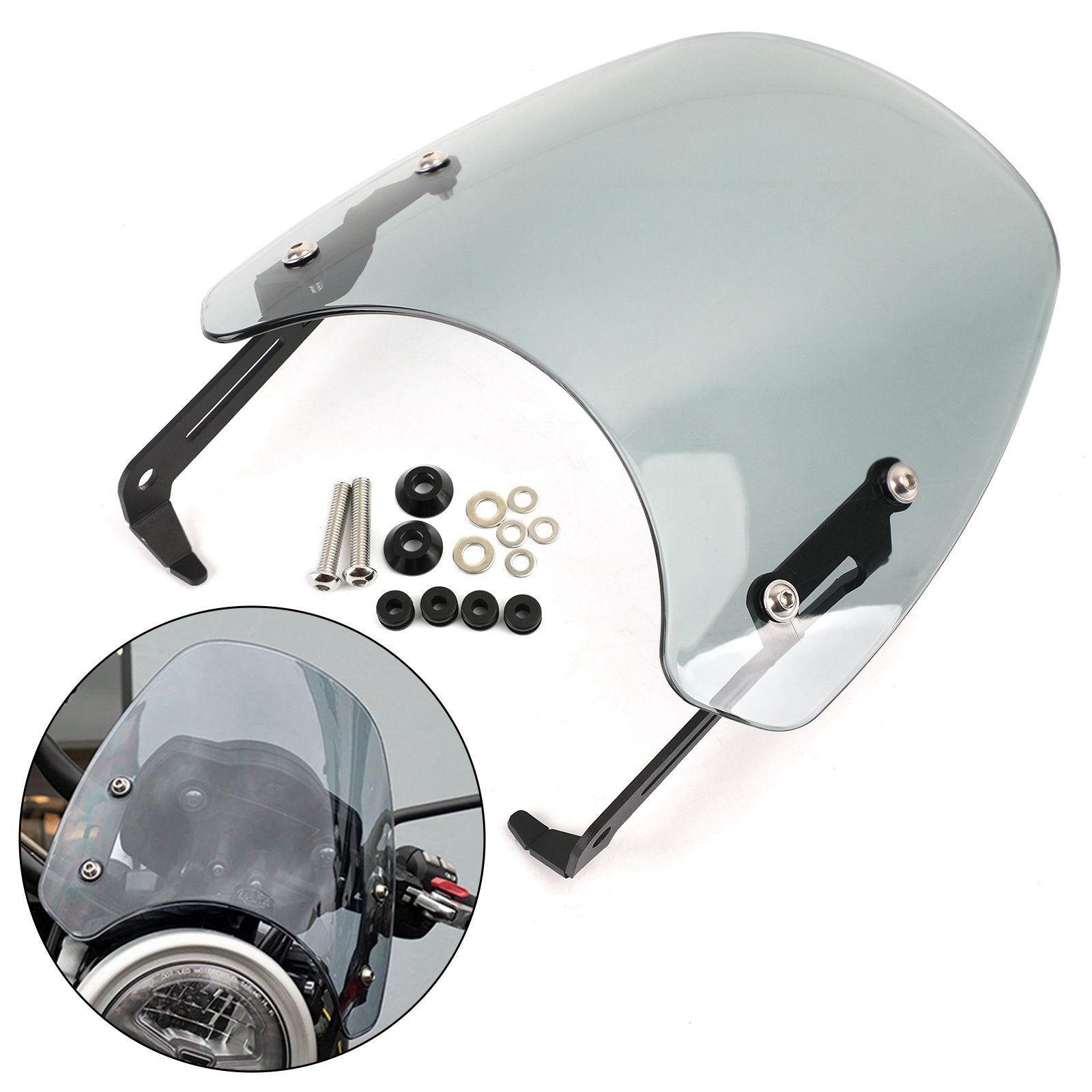 Motorcykel vindrutan för triumf scrambler 1200 2019-2021 generisk