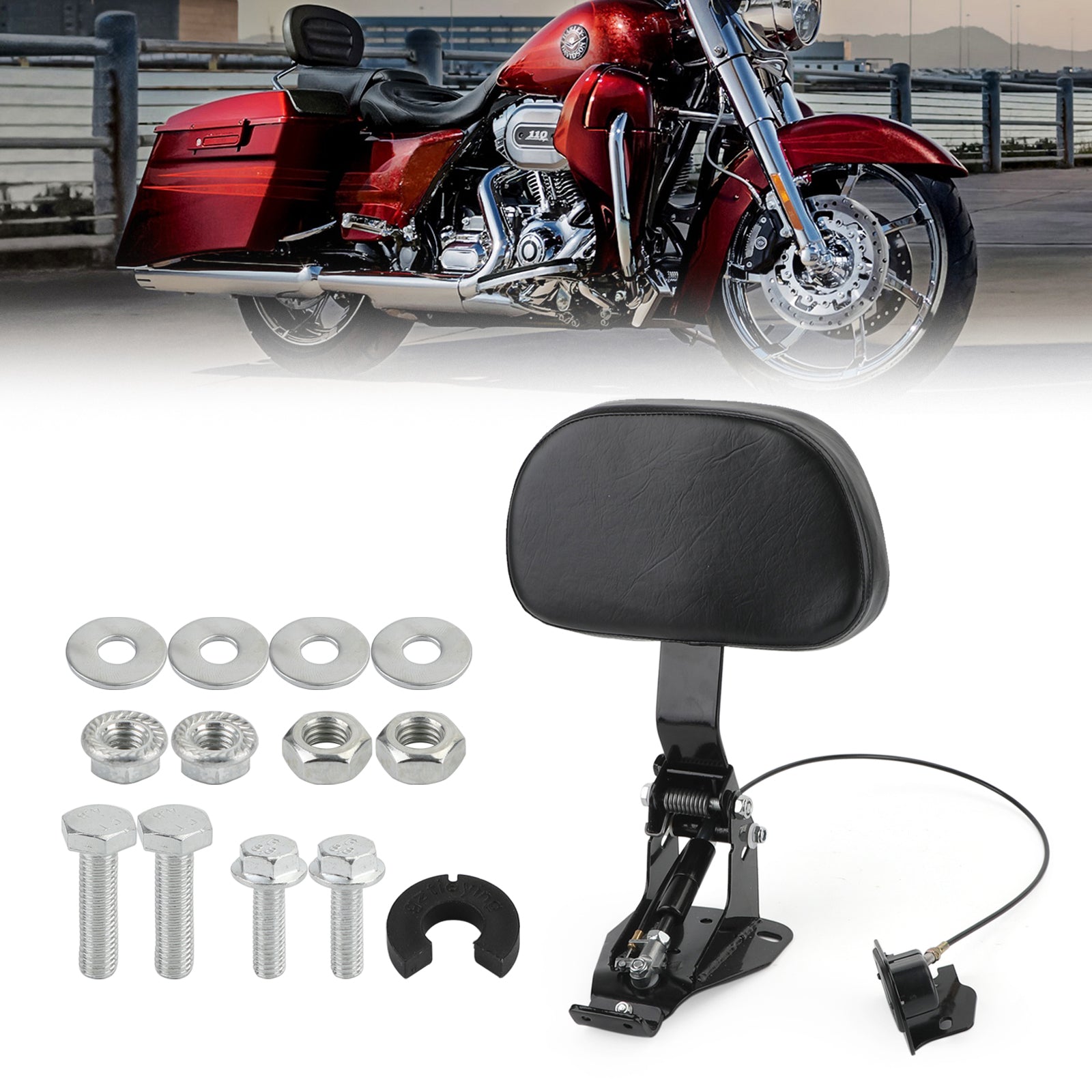 Respaldo del conductor para Touring Road Street Electra Glide FLHR FLTR genérico 2009-2020