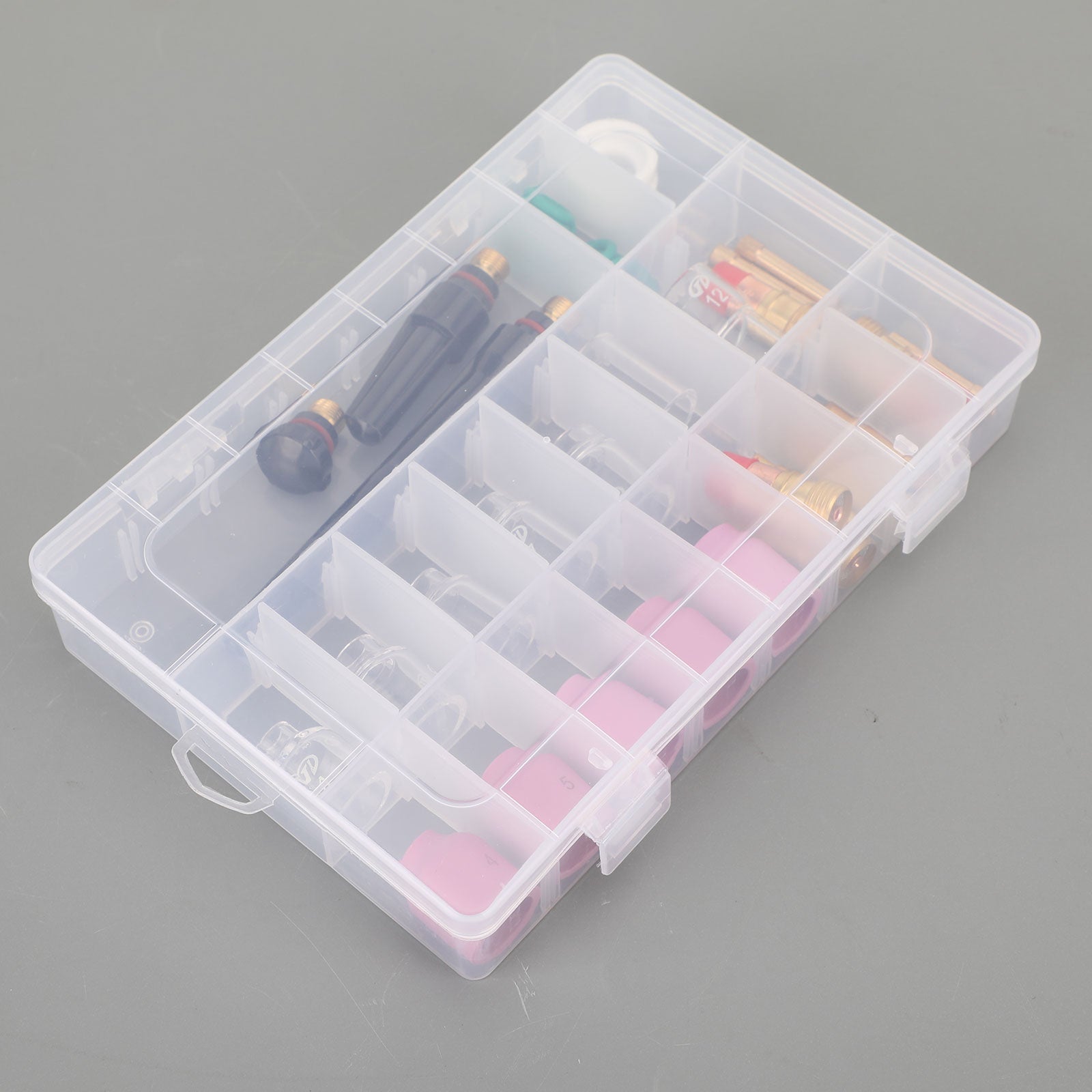 40pcs TIG Soudage Torche Stubby Gas Lens Glass Cup Kit pour WP-17/18/26