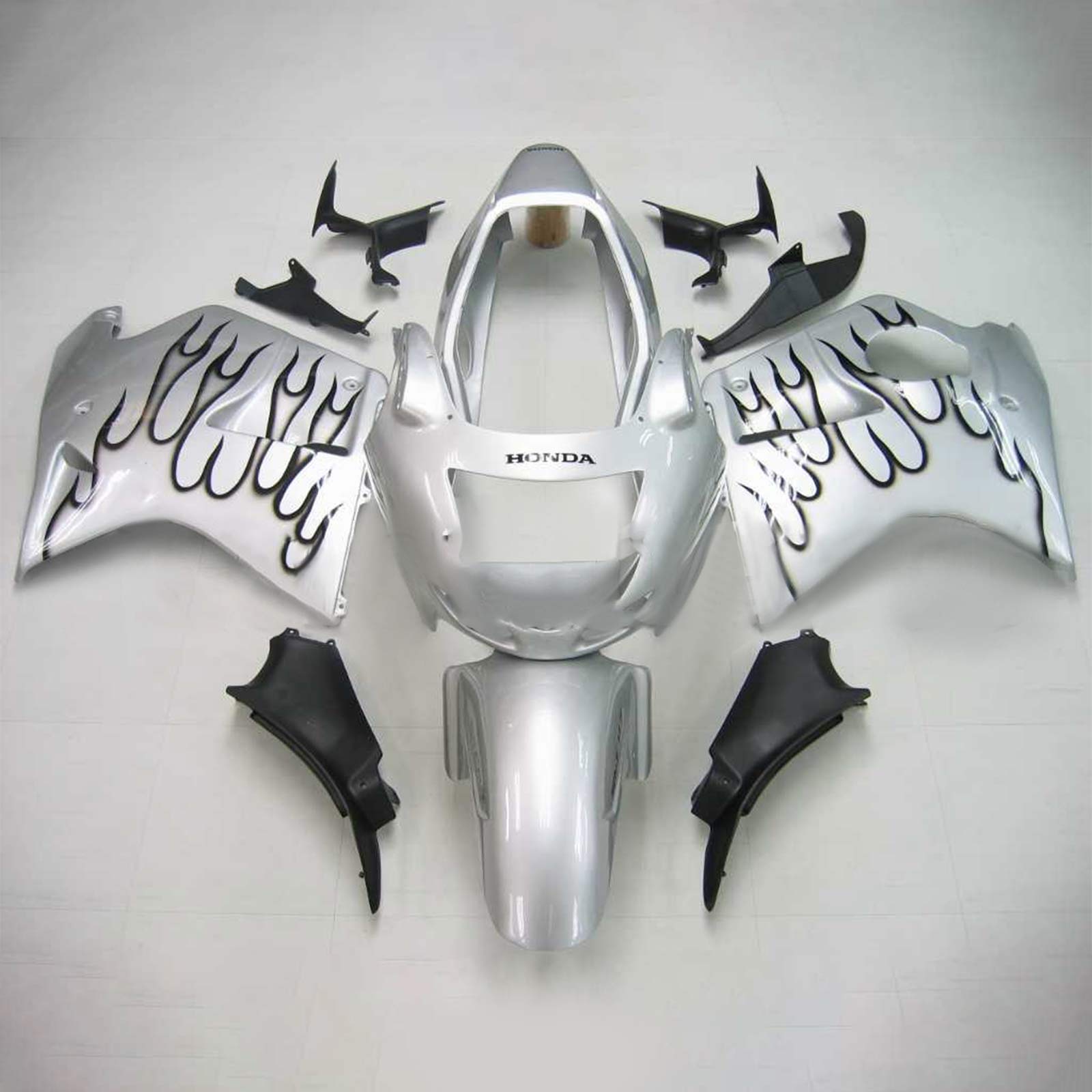 1996-2007 Honda CBR1100XX SuperblackBird Amotopart Injection Fairing Kit Bodywork ABS #106