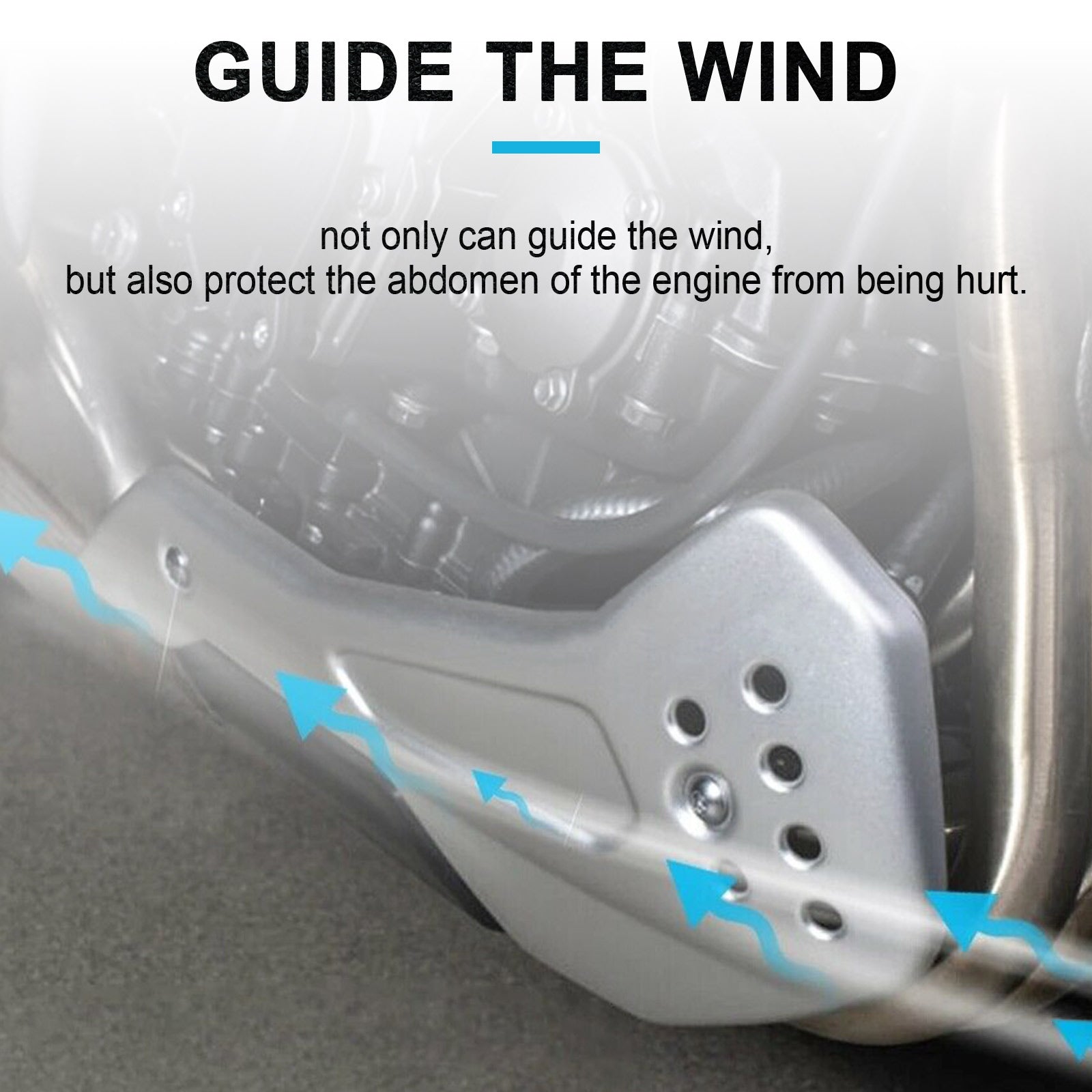 2021 Trident 660 Nedre motor Magebeskyttelsesplater Side Fairing Generic