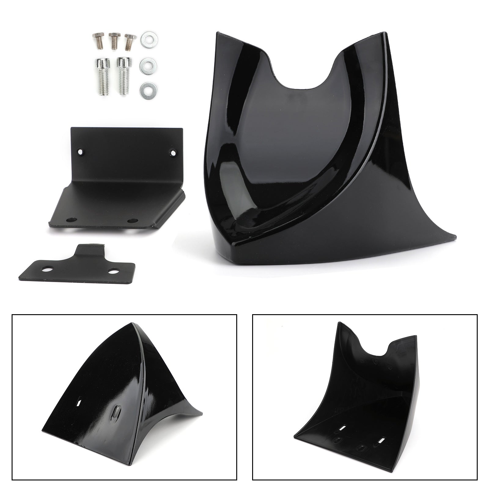 Front Chin Spoiler Air Dam Fairing for 04-19 Sportster XL883 XL1200 48 72 MBlack Generic