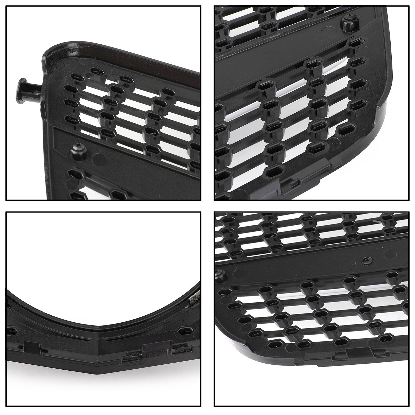 Benz Classe C 2008-2014 W204 Grille de calandre avant chromée noire diamantée générique pour C180/C200/C230/C250/C280/C300/C350