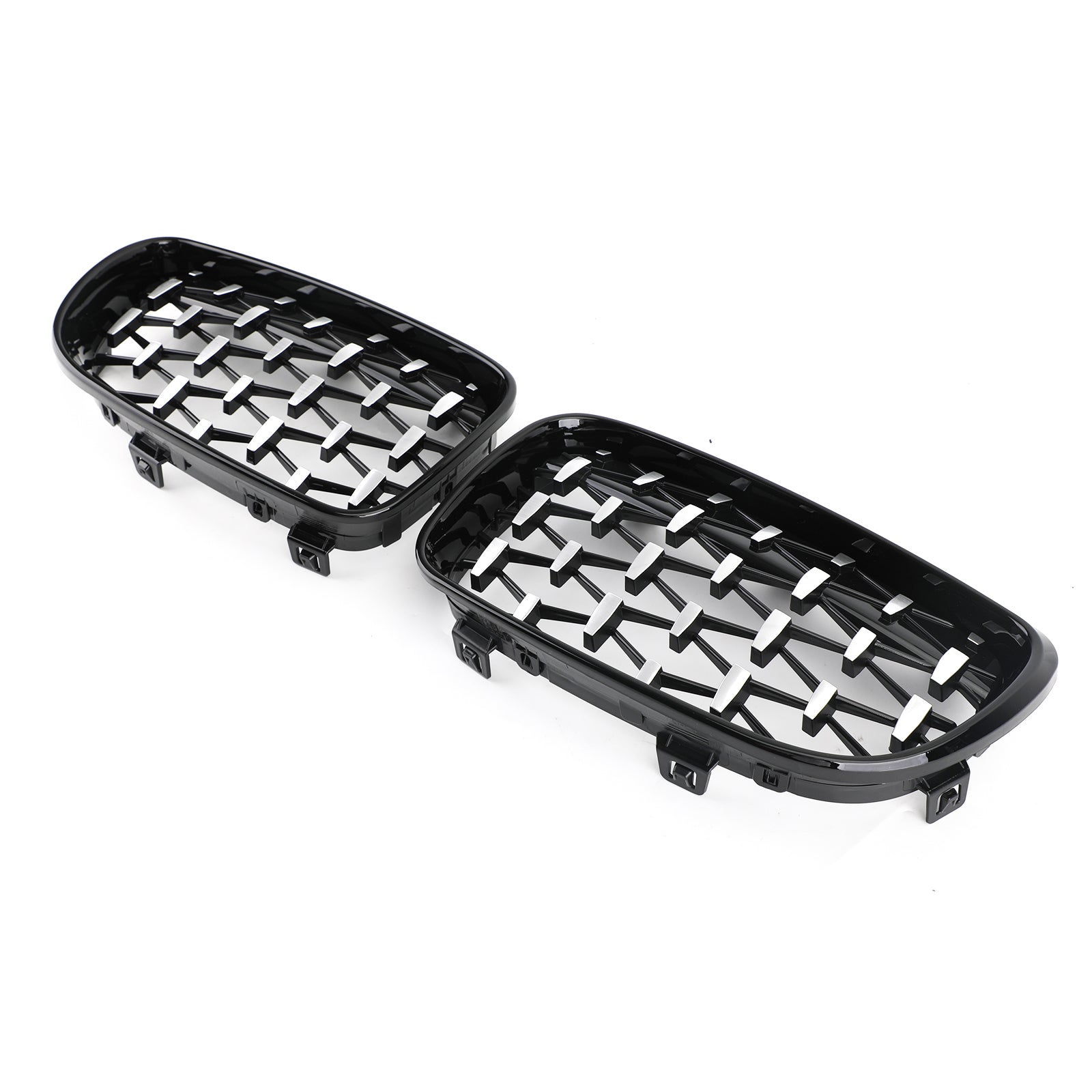 Frontgrille geschikt voor BMW 1-serie E81 E87 E82 E88 128i 135i 2008-2012 Zwart & Chrome Generiek