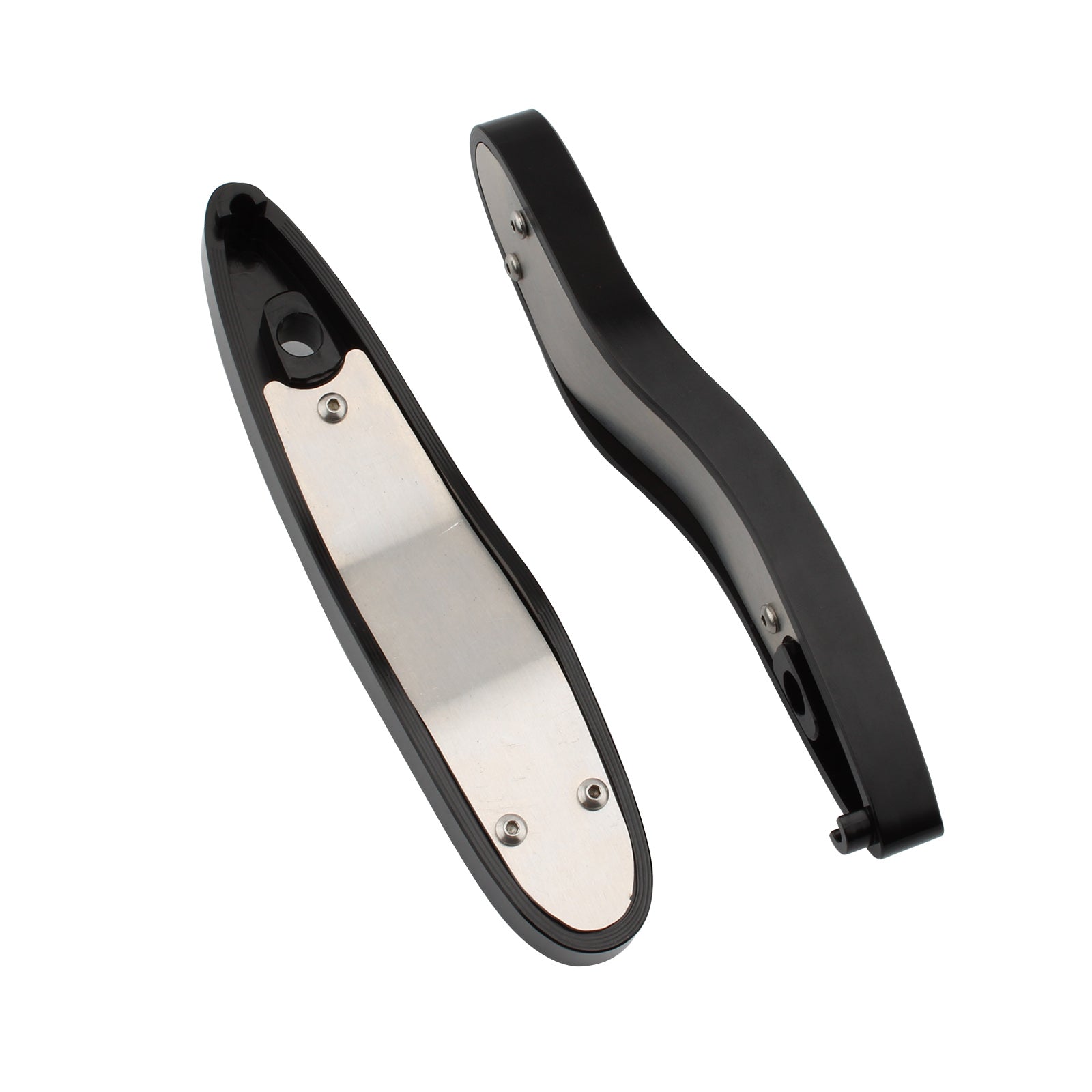 Kit de reubicación de placa de matrícula de soporte de extensión de señal de giro apto para Softail 00-20 negro