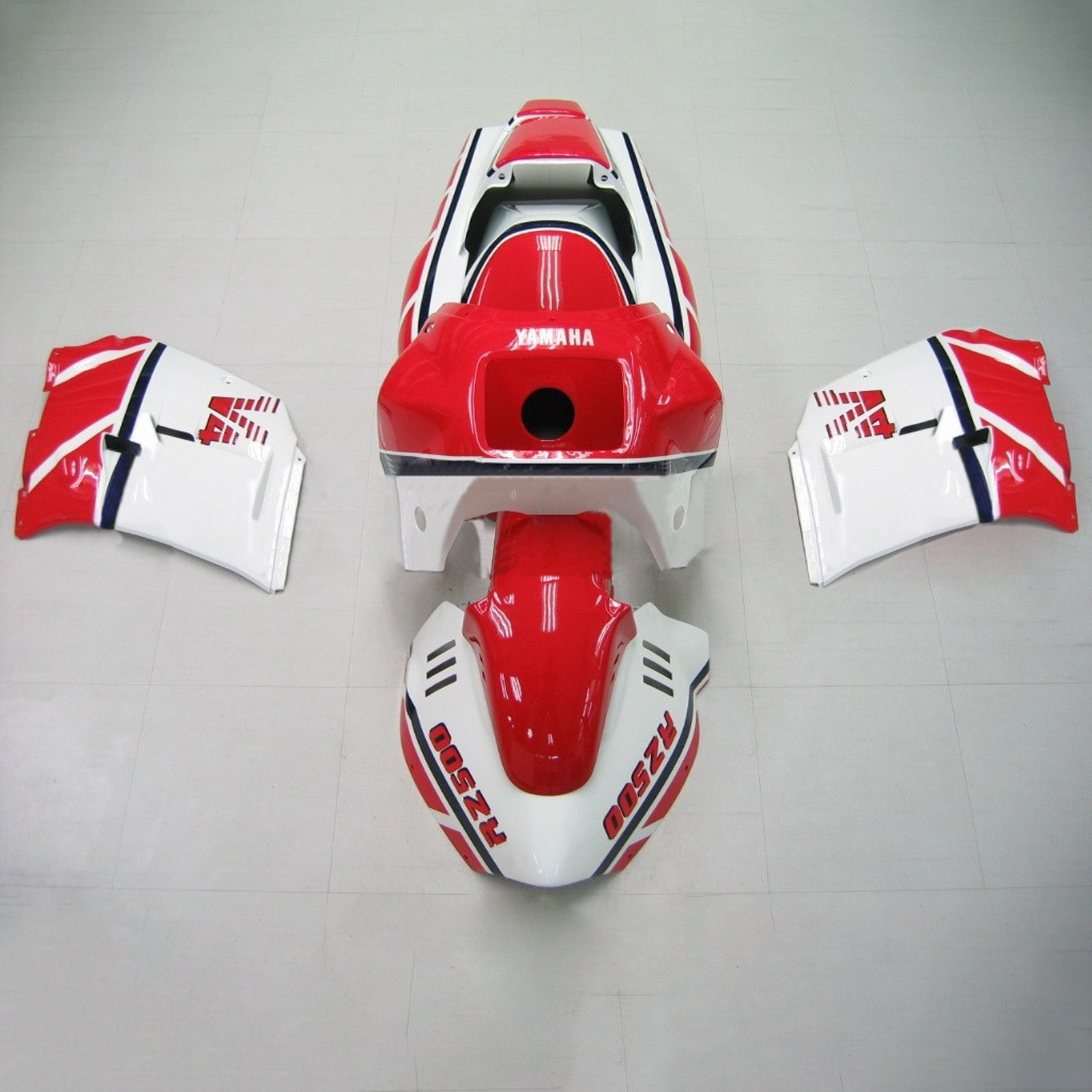 1985-1987 Yamaha RZV500/RD500 Amotopart Kit de carenado de inyección Carrocería Plástico ABS #101