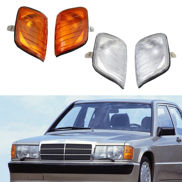 Corner Lights Parking Lamps Pair For Mercedes-Benz E-Class W124 1986-1993 Generic