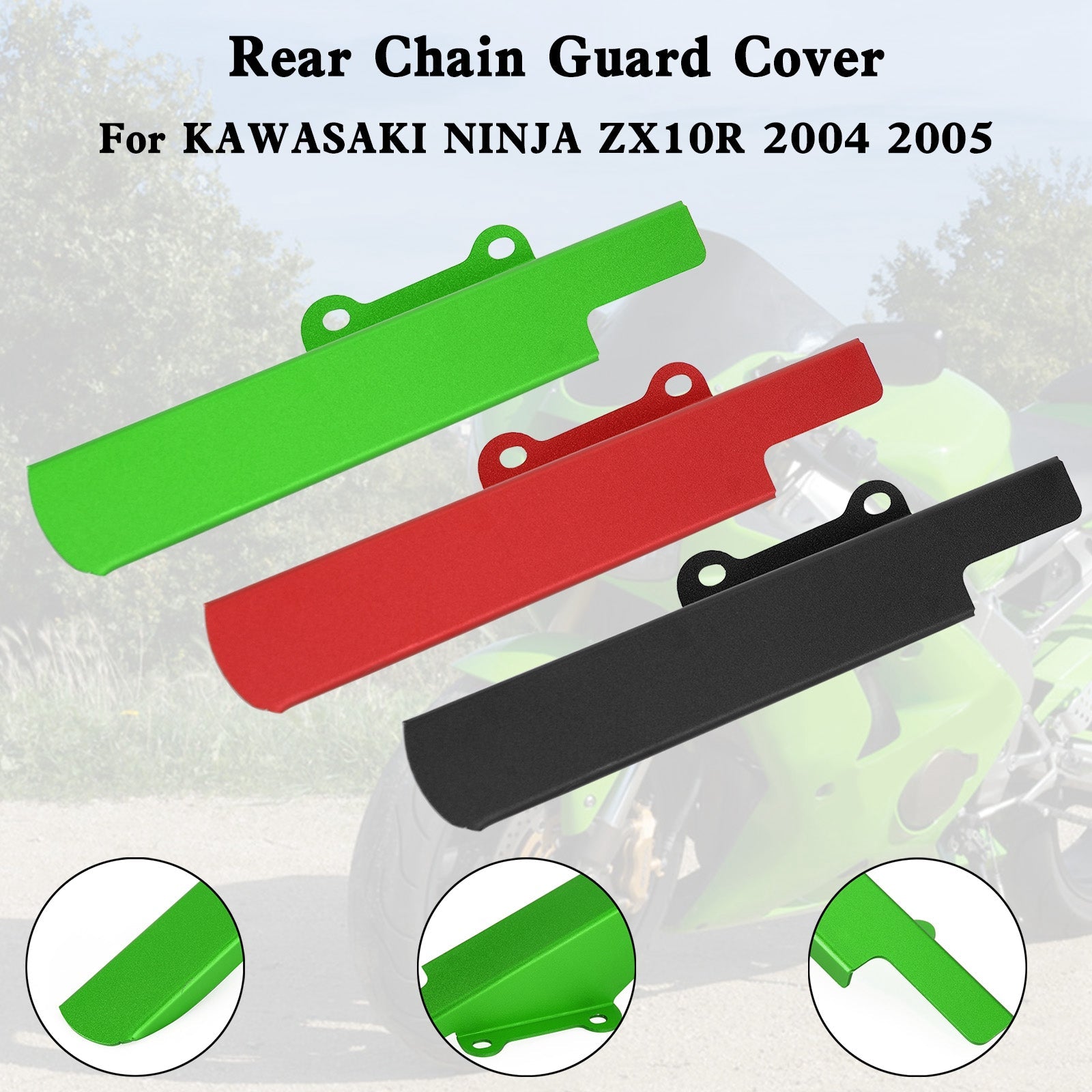 2004 2005 KAWASAKI NINJA ZX-10R ZX10R Cubierta protectora de cadena de piñón