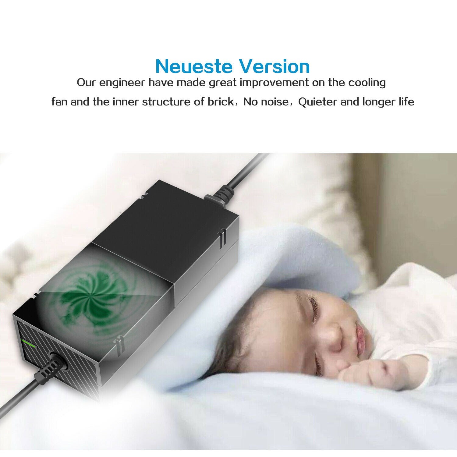 Adaptateur secteur d'alimentation 135W, 10,83a, câble d'alimentation adapté à la Console Xbox one EU