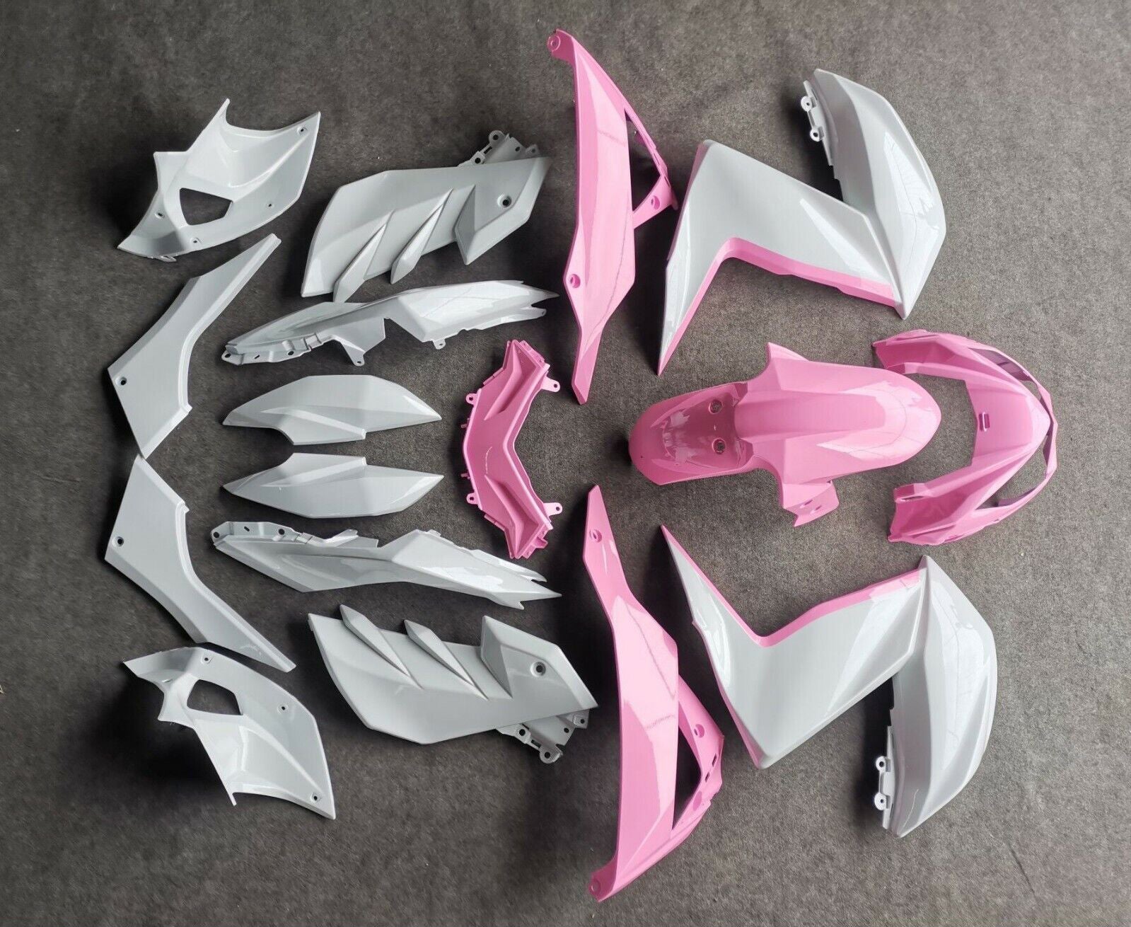 2015-2016 KAWASAKI Z250 Z300 AMOTOPART INJECTION FAIRING KIT BORDOWWORD PLASTIQUE ABS # 102