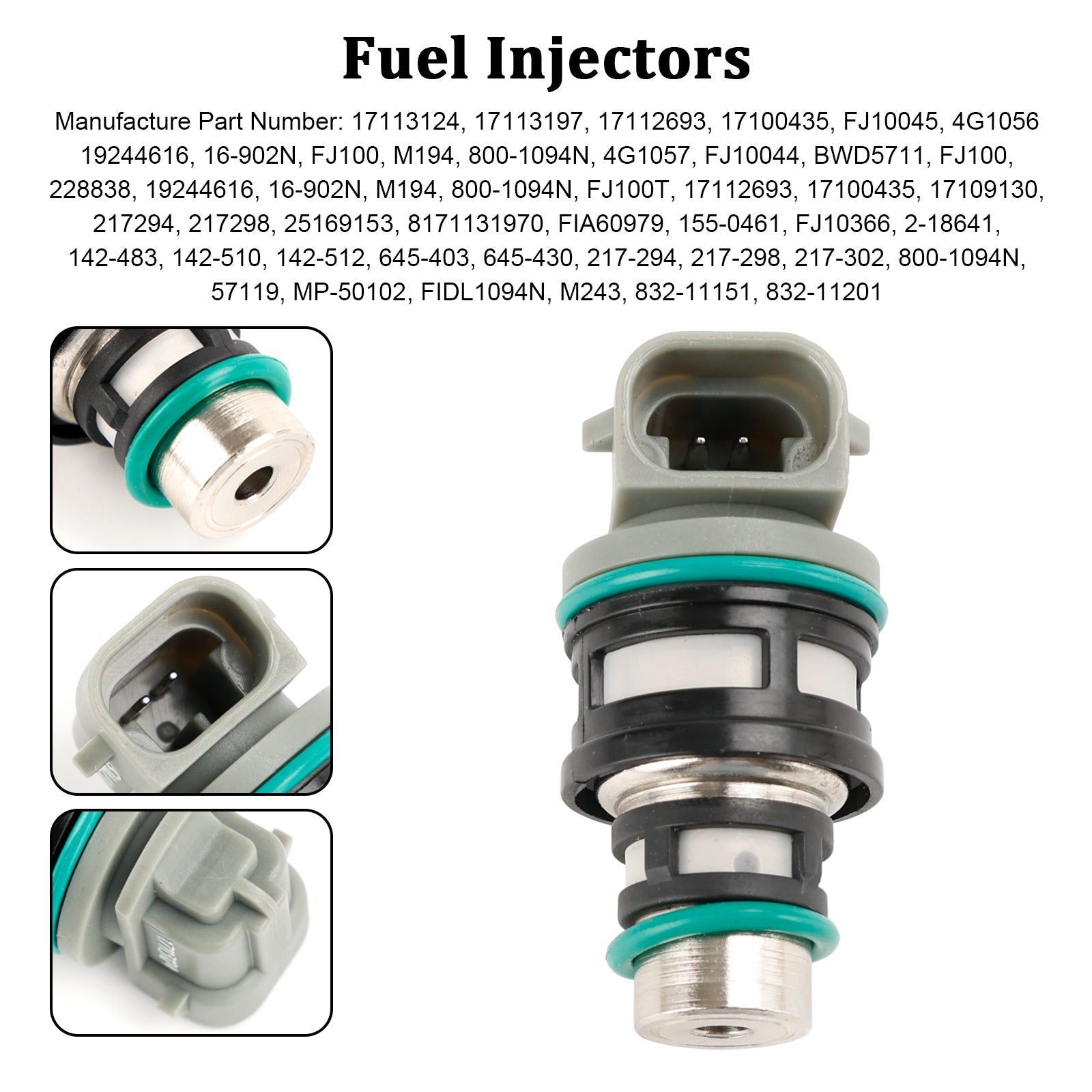 1PCS Brandstof Injectoren 17113124 Fit Chevy Fit Buick Pontiac 2.2L 17113197