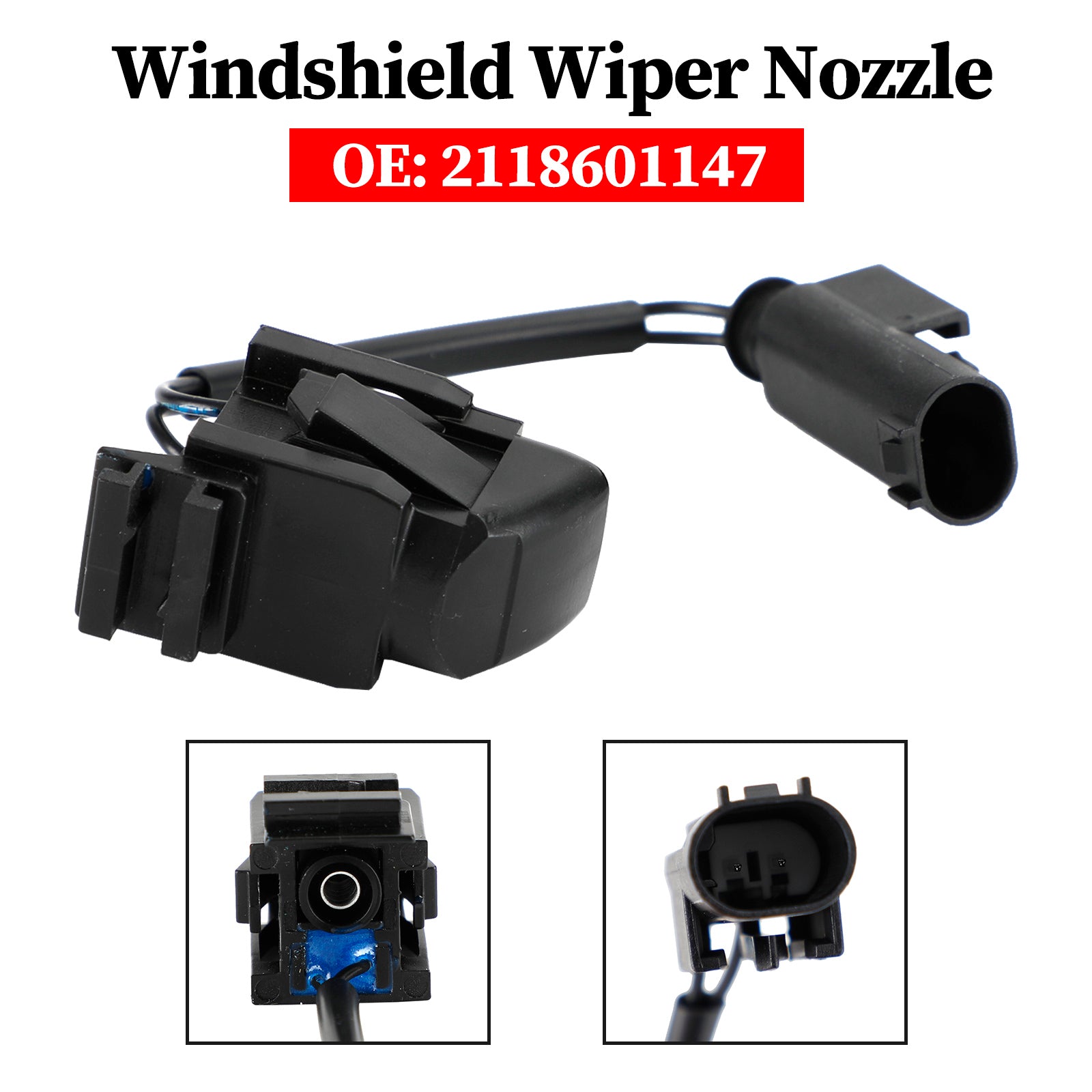 2118601147 Mercedes-Benz W203 W208 W209 W211 W219 Gicleur d'essuie-glace CL203 C219