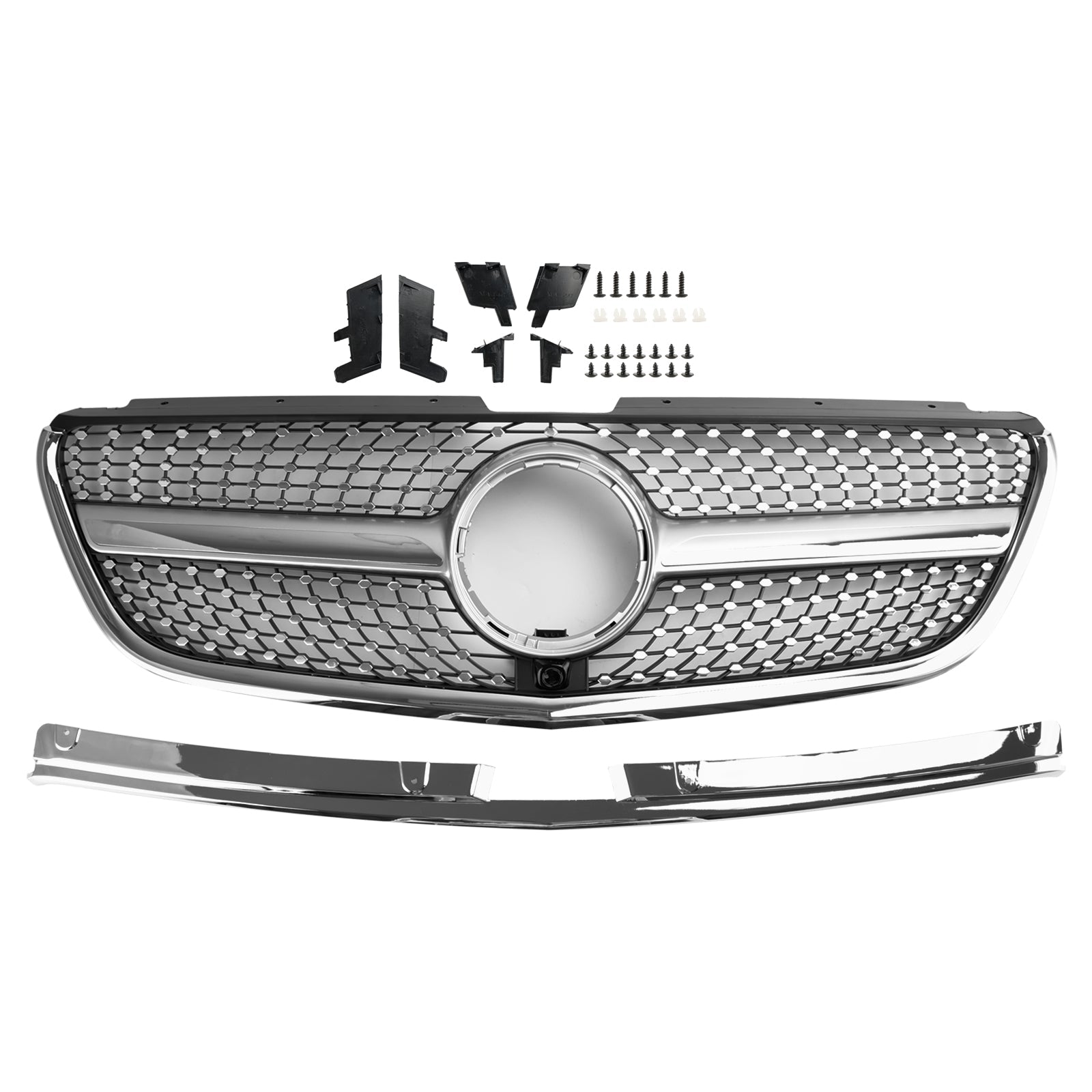 2015-2019 Vito W447 Mercedes GT-stijl Diamond Front Bumper Grille