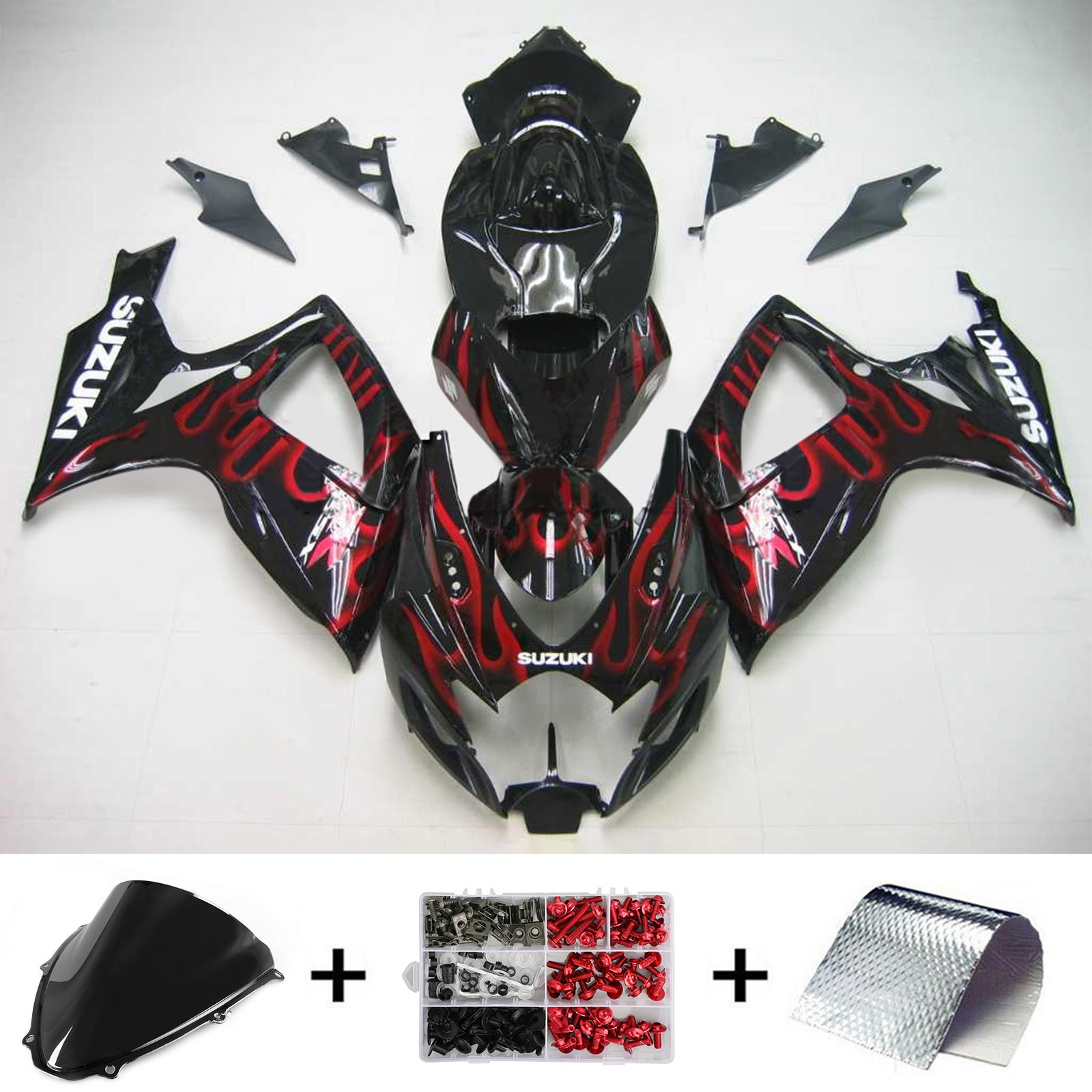 2006-2007 Suzuki GSXR 600/750 K6 Kit de carenagem de injeção de AMOTOPT KIT BODYWORK ABS #139