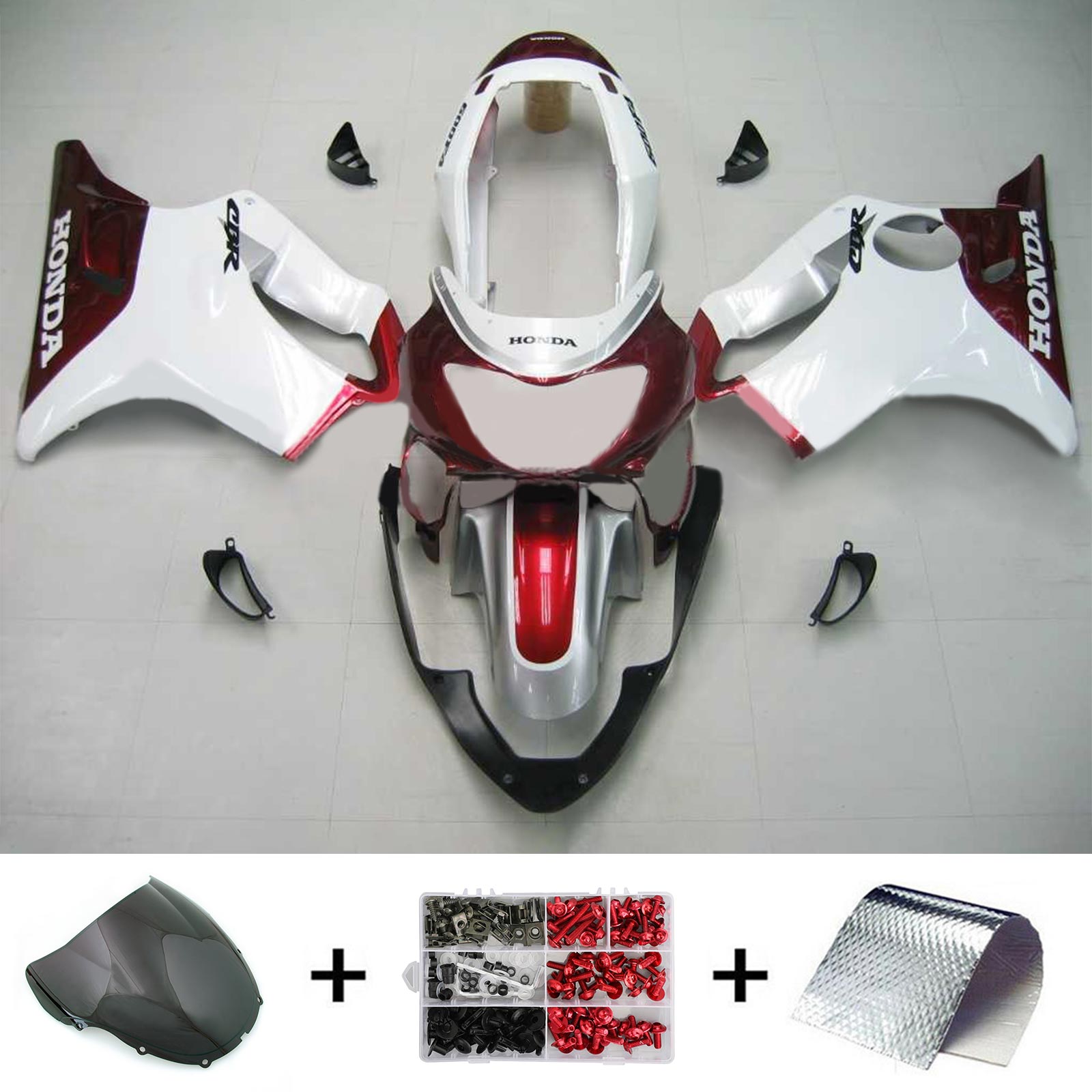 1999-2000 Honda CBR600F4 Amotopart vstrekovacia kapotážová súprava karoséria Plast ABS #118