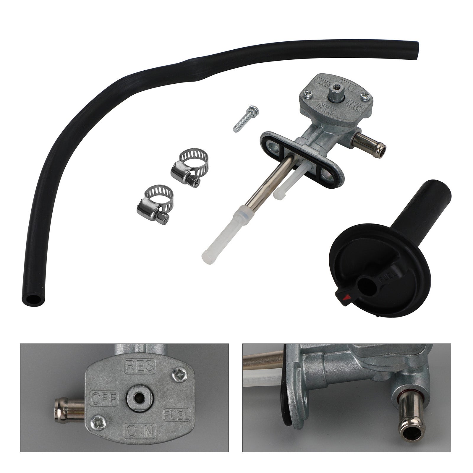 Bensinkran for drivstoffventil & Skrue til spak passer til Kawasaki Prairie 400 KVF400 1999-2002