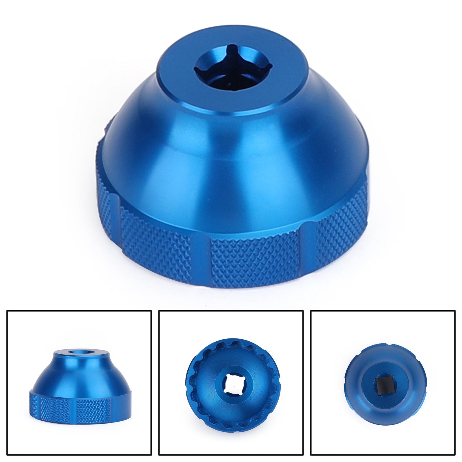 BBT-69.2 16-hakk 44 mm 3/8" Ekstern kranklagerverktøy svart/blå