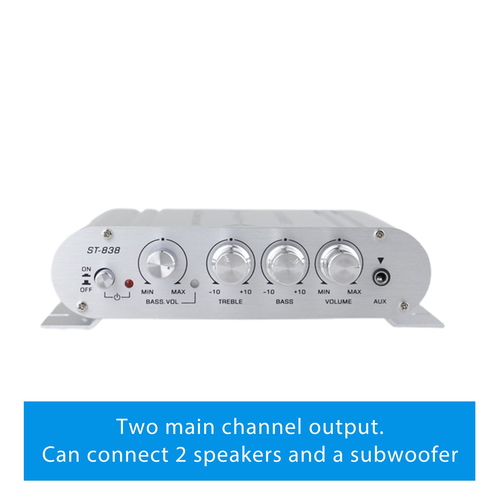 12V 2.1 Kanalen 400 WATT Auto Audio Stereo Versterker MP3 Radio Booster HiFi