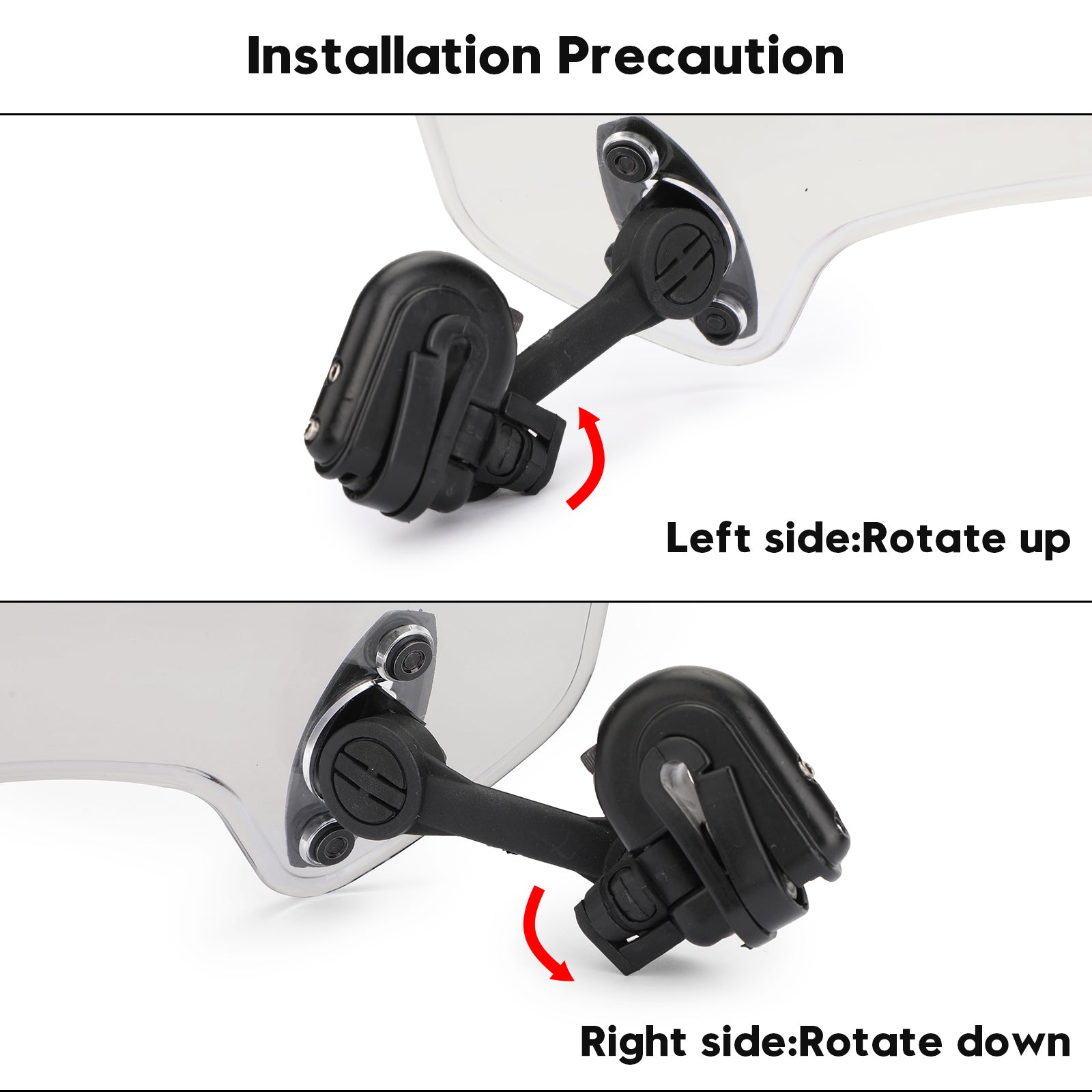 Extension de pare-brise à Clip réglable pour moto, déflecteur de vent
