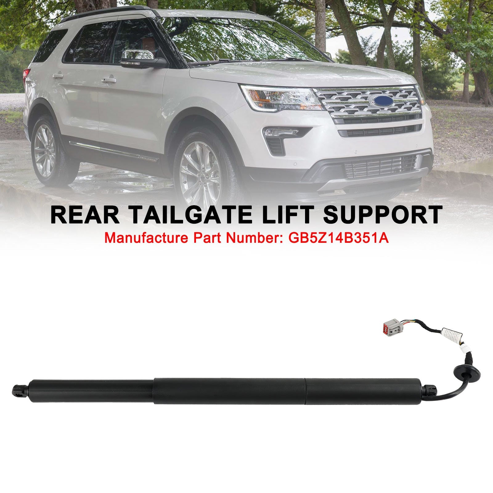 GB5Z14B351A Power Hatch Lift Support Fit Ford Explorer 2016-2019 Bakre LH-driver