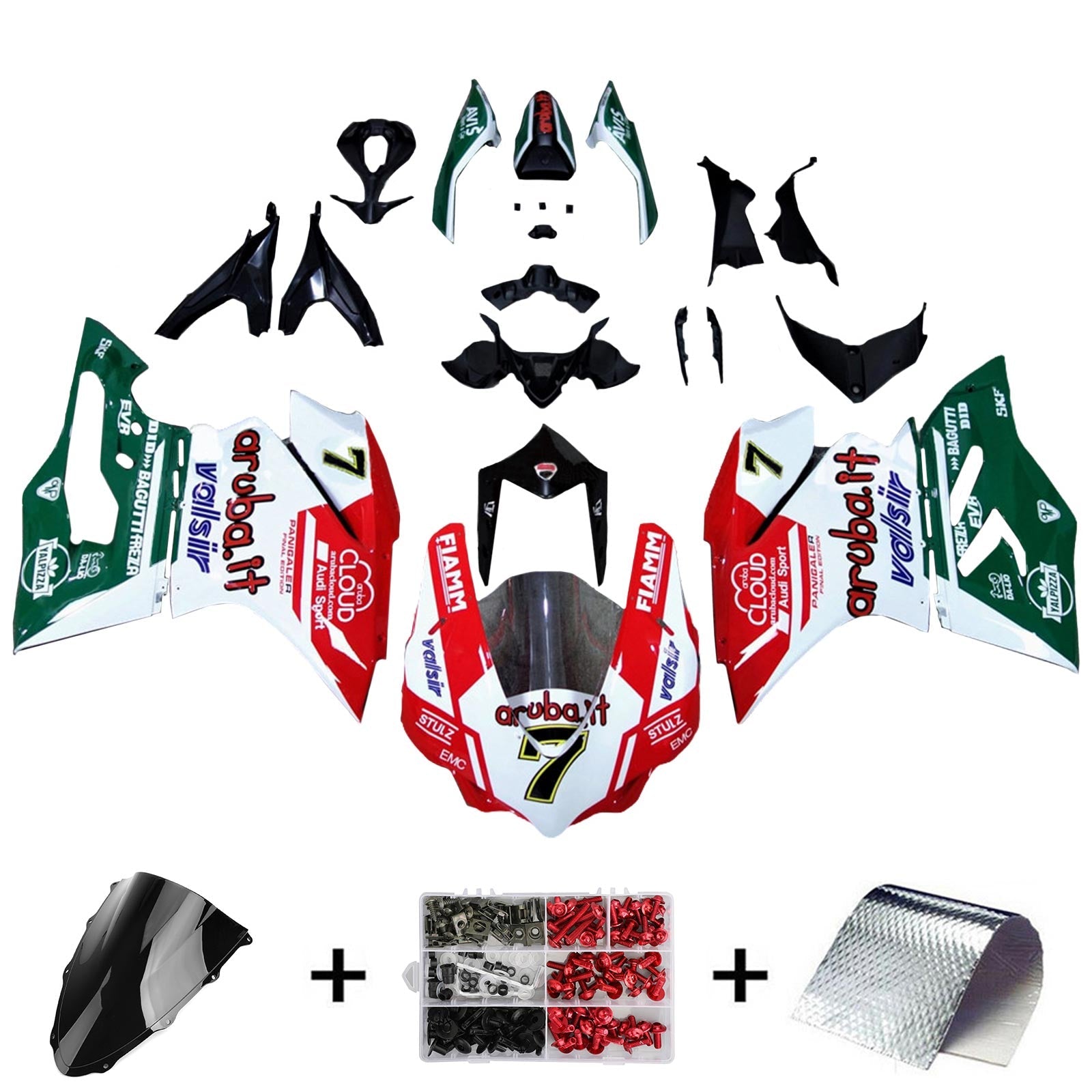 2015-2020 Ducati 1299 959 Kit Carénage Carrosserie Plastique ABS