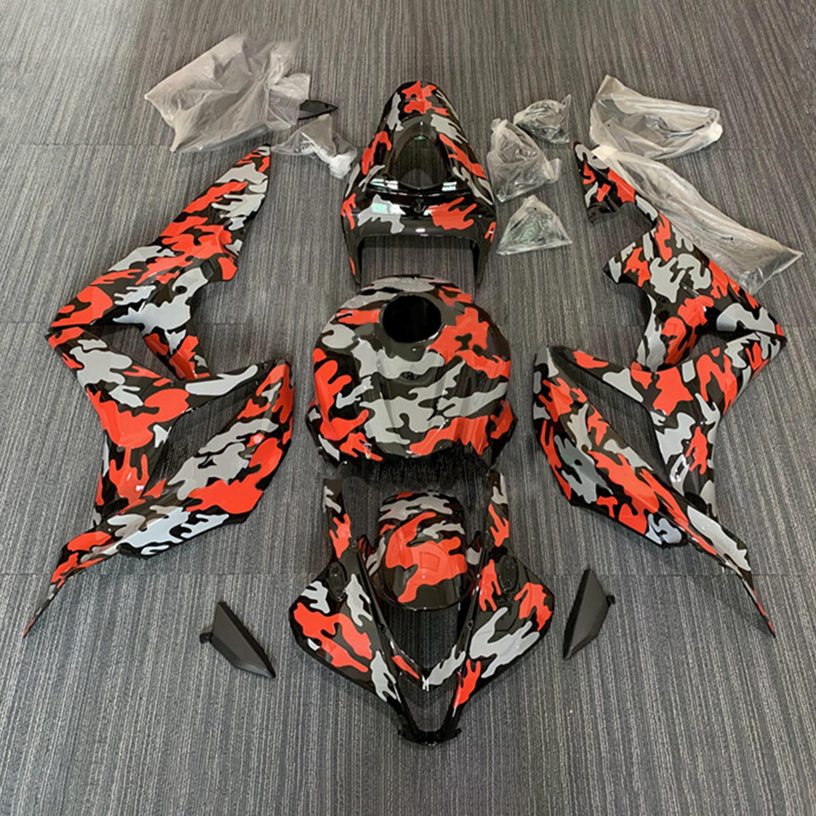 2007-2008 Honda CBR600RR F5 Kit de carénage Kit de carrosserie Plastique Abs